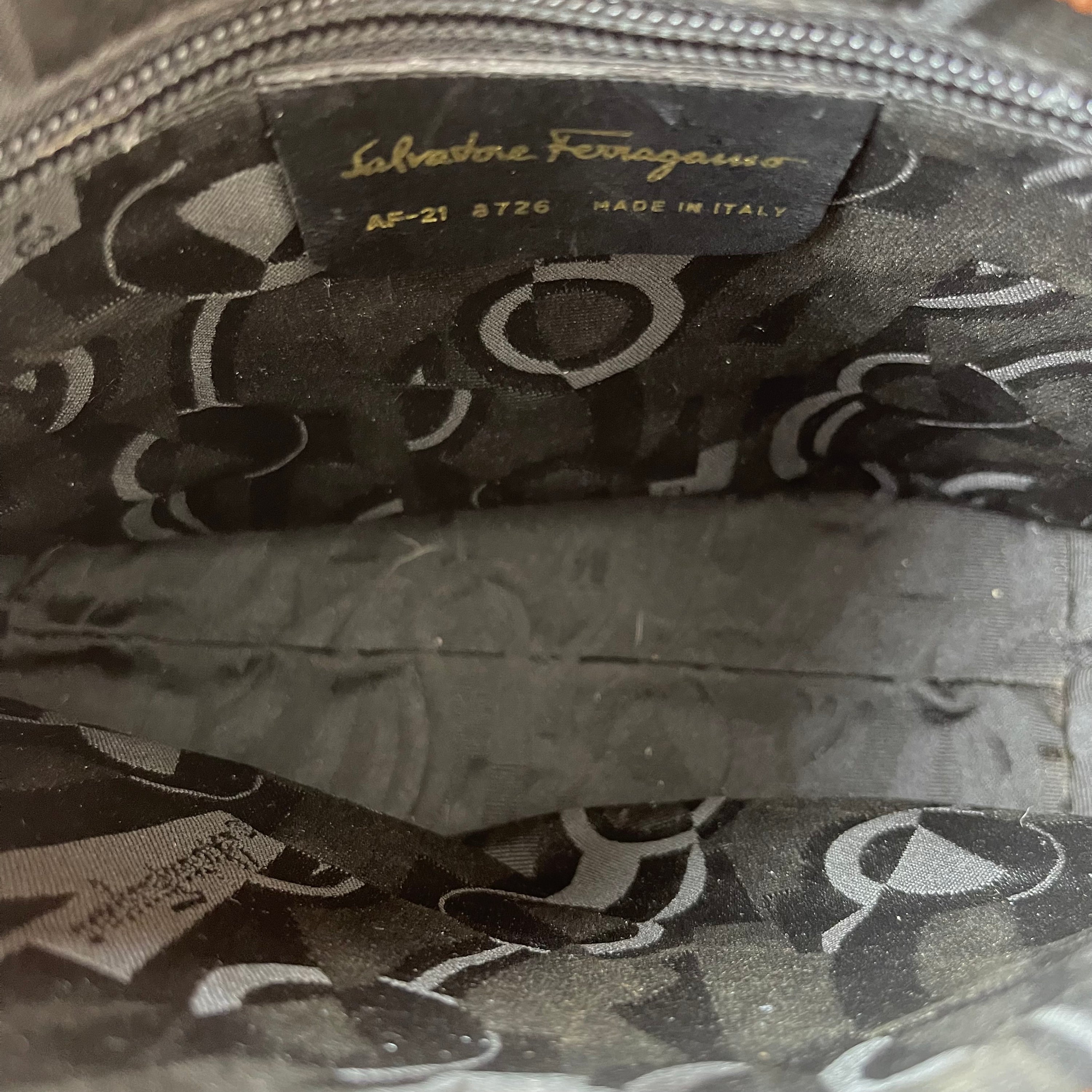 Salvatore Ferragamo Croco Shoulder Bag