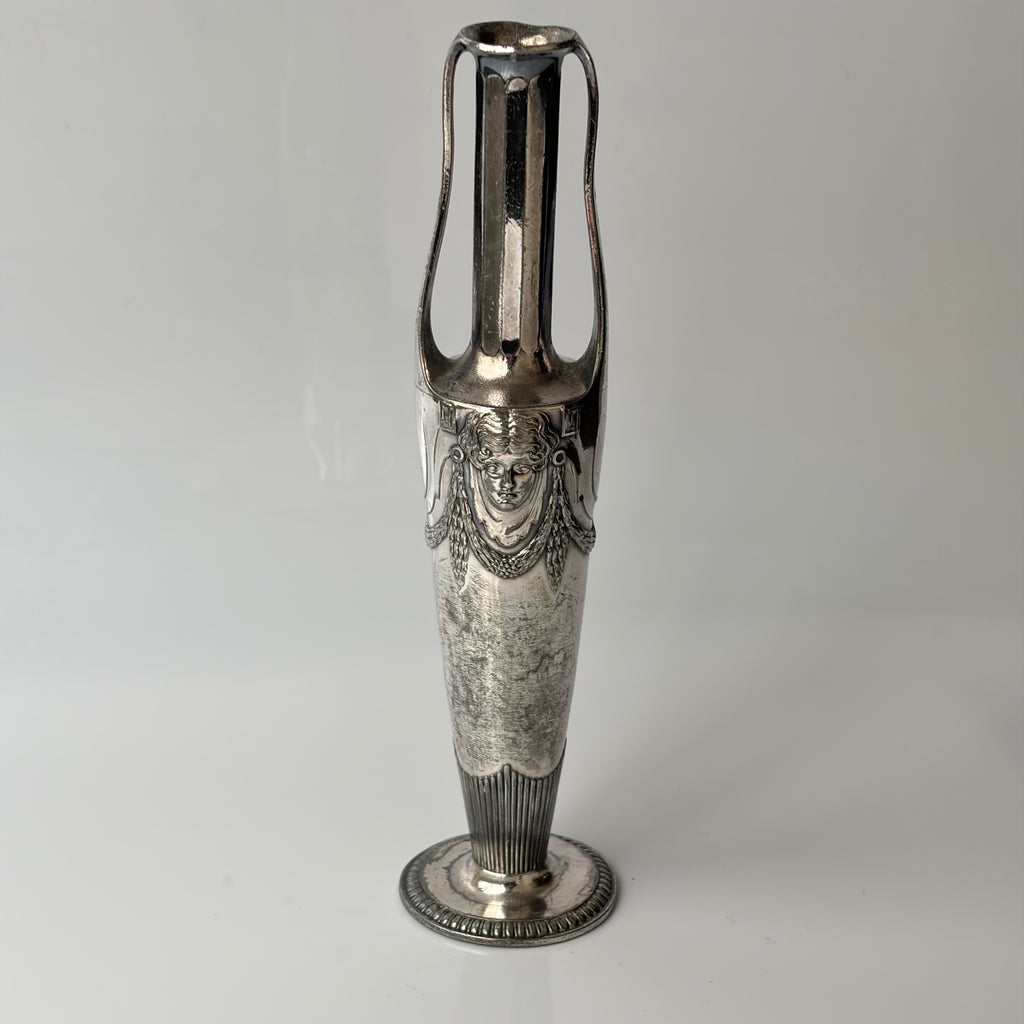 Art Nouveau Pewter Solifleur Vase