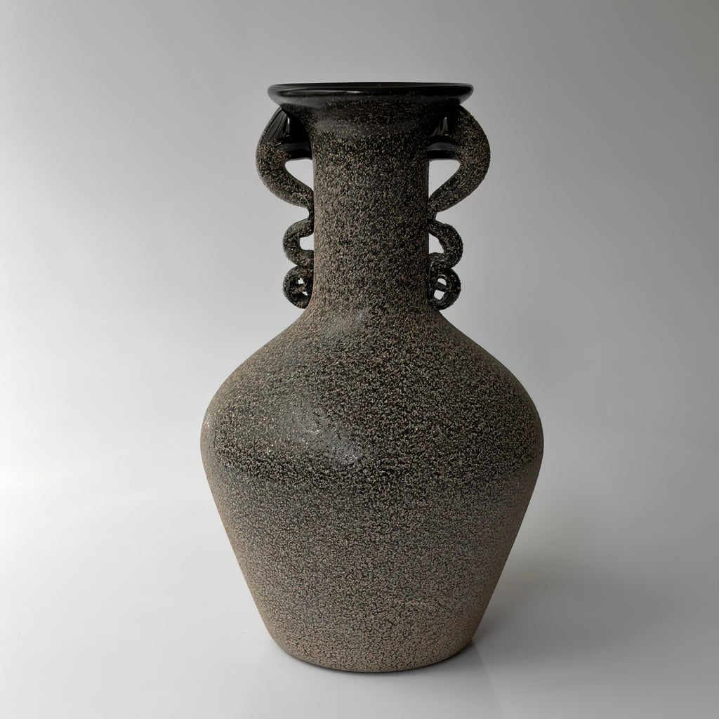 Art Deco Scavo Glass Vase