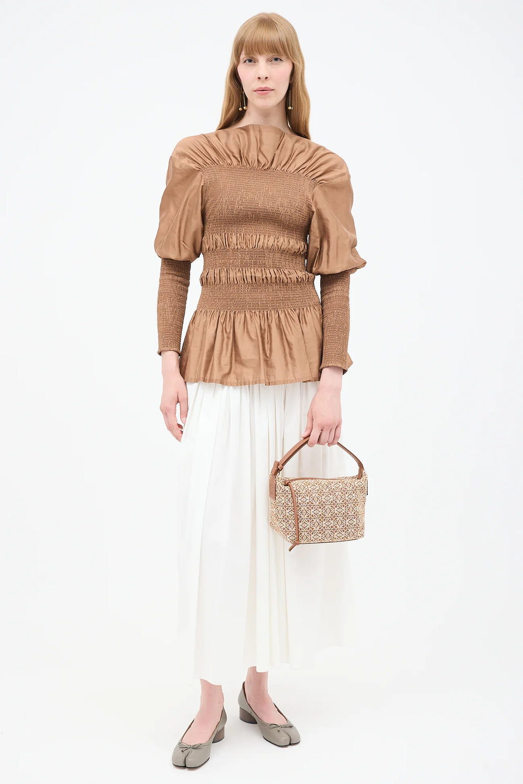 Loewe Cubi Anagram Jacquard Shoulder Bag
