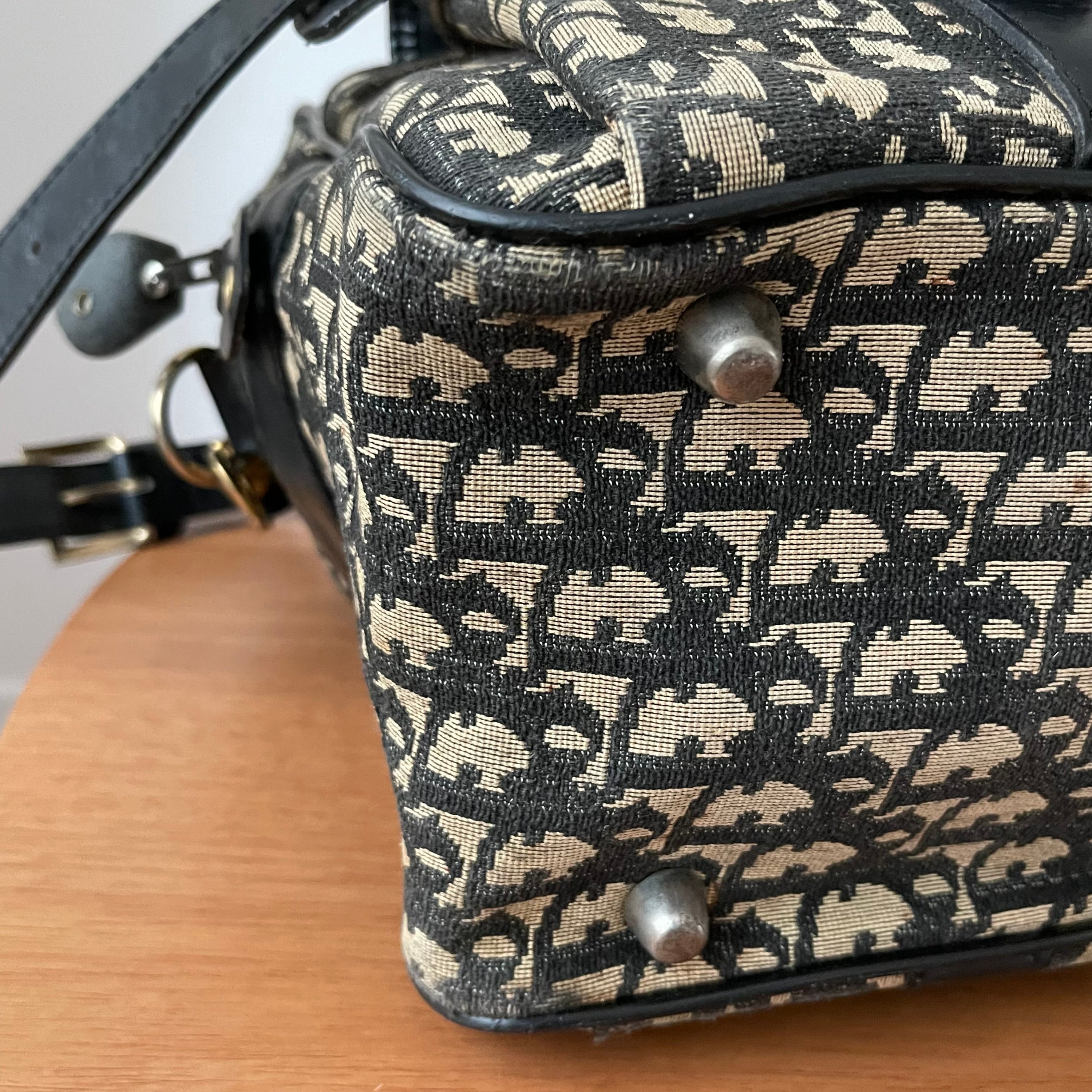 Christian Dior 80s 48H Sac Monogram Vintage Luggage Bag