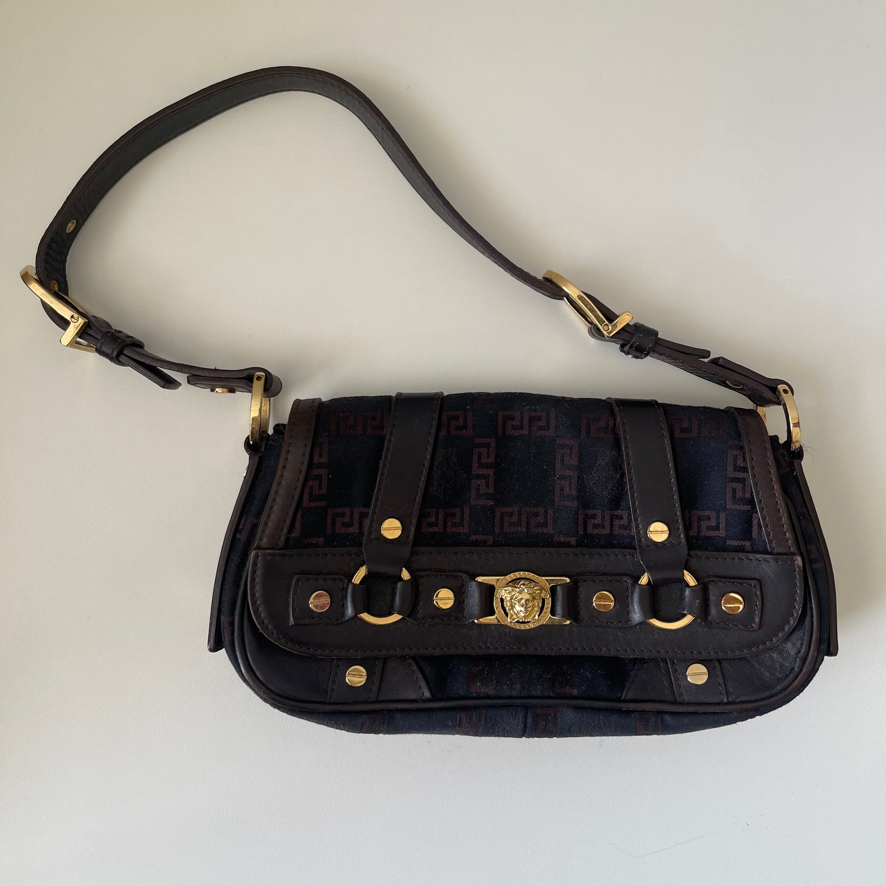 Versace Gold Medusa Baguette