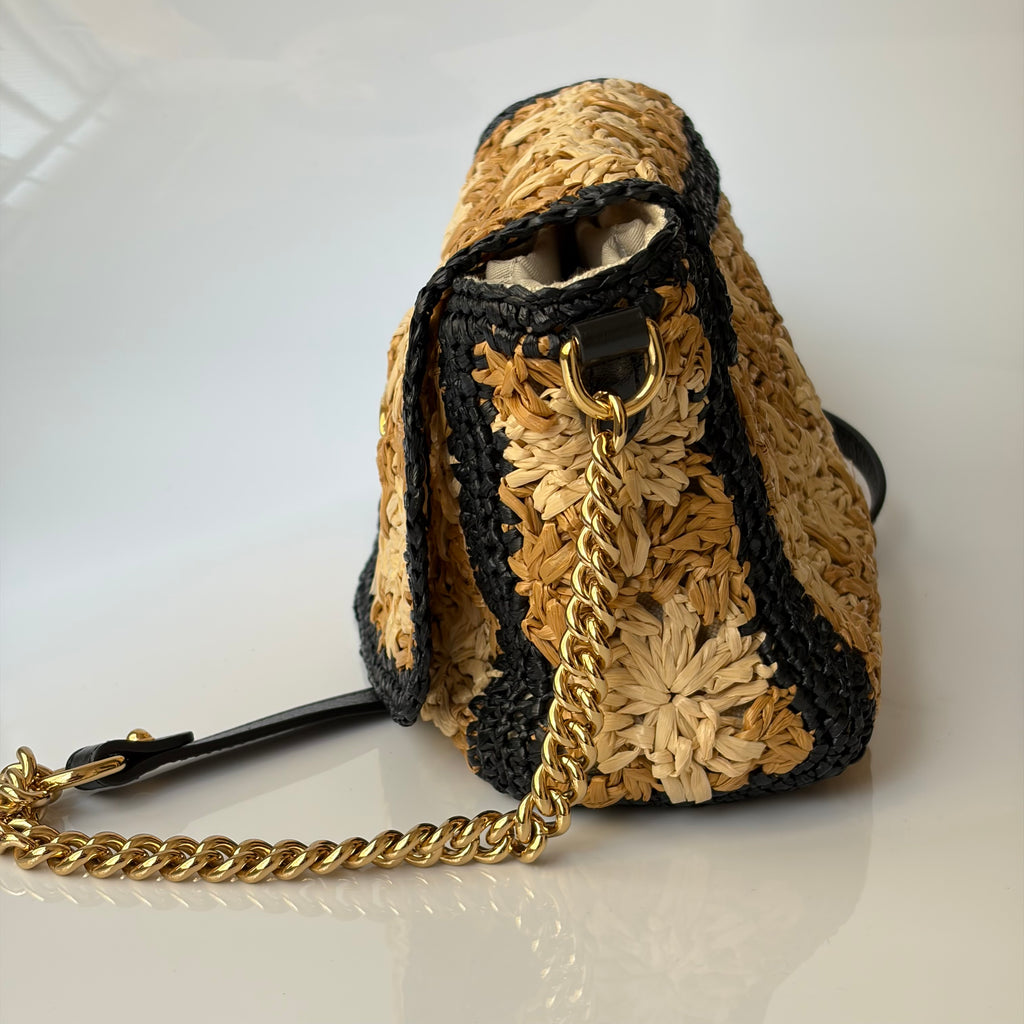 Gucci Marmont Raffia Bag