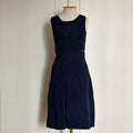 Chanel Blue Embossed Jacquard Knit Dress