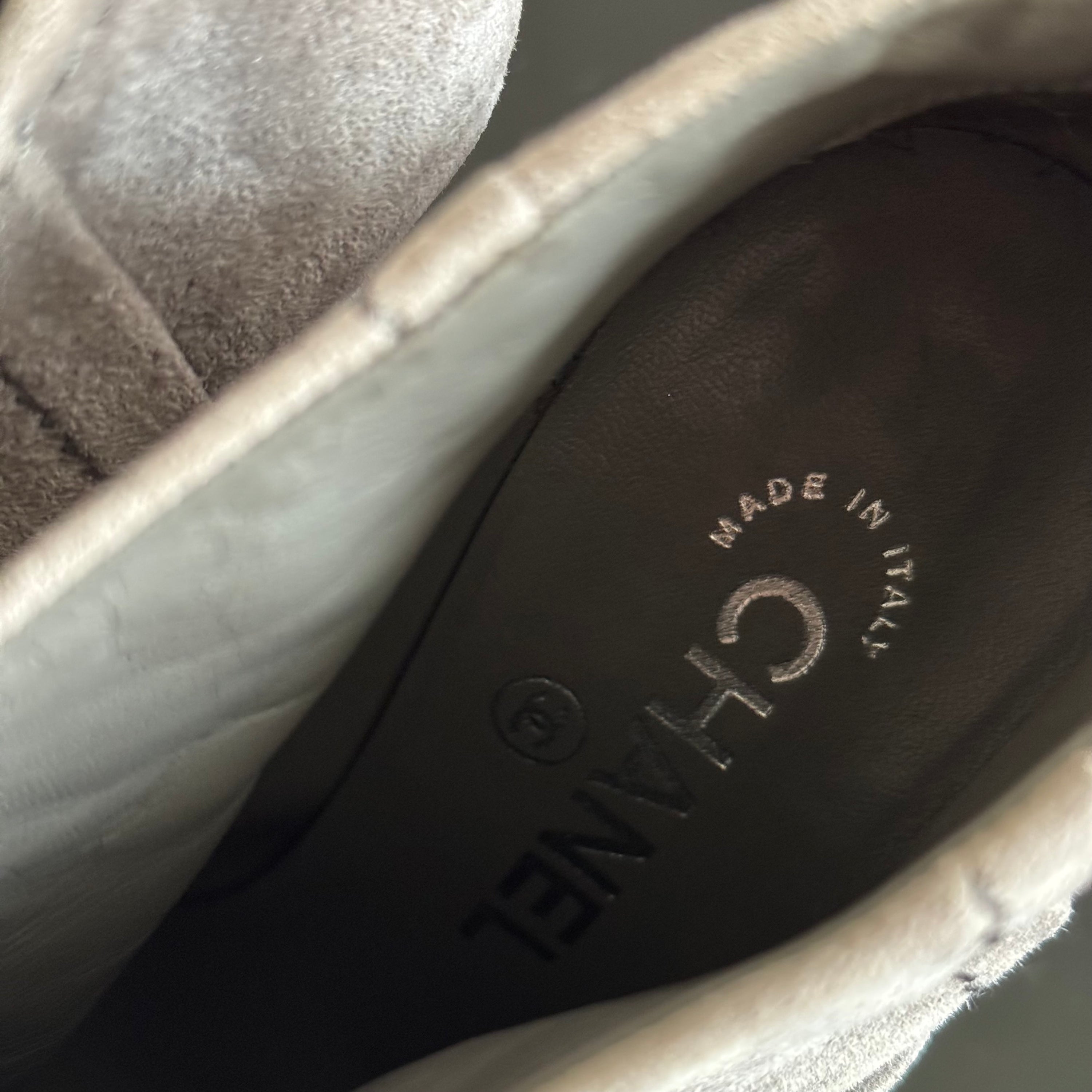 Chanel Suede Ankle Boots