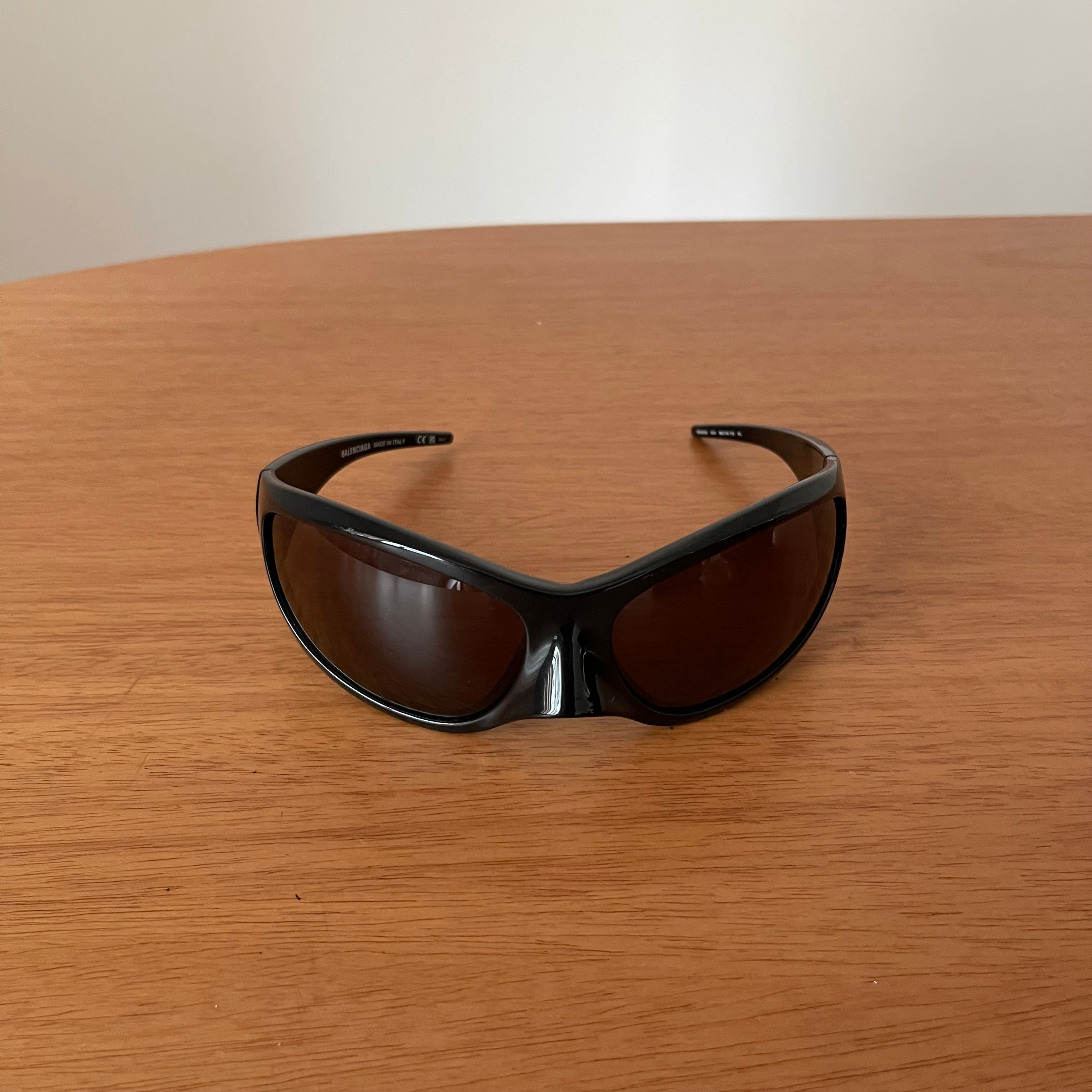 Balenciaga Black Skin Cat XXL Sunglasses