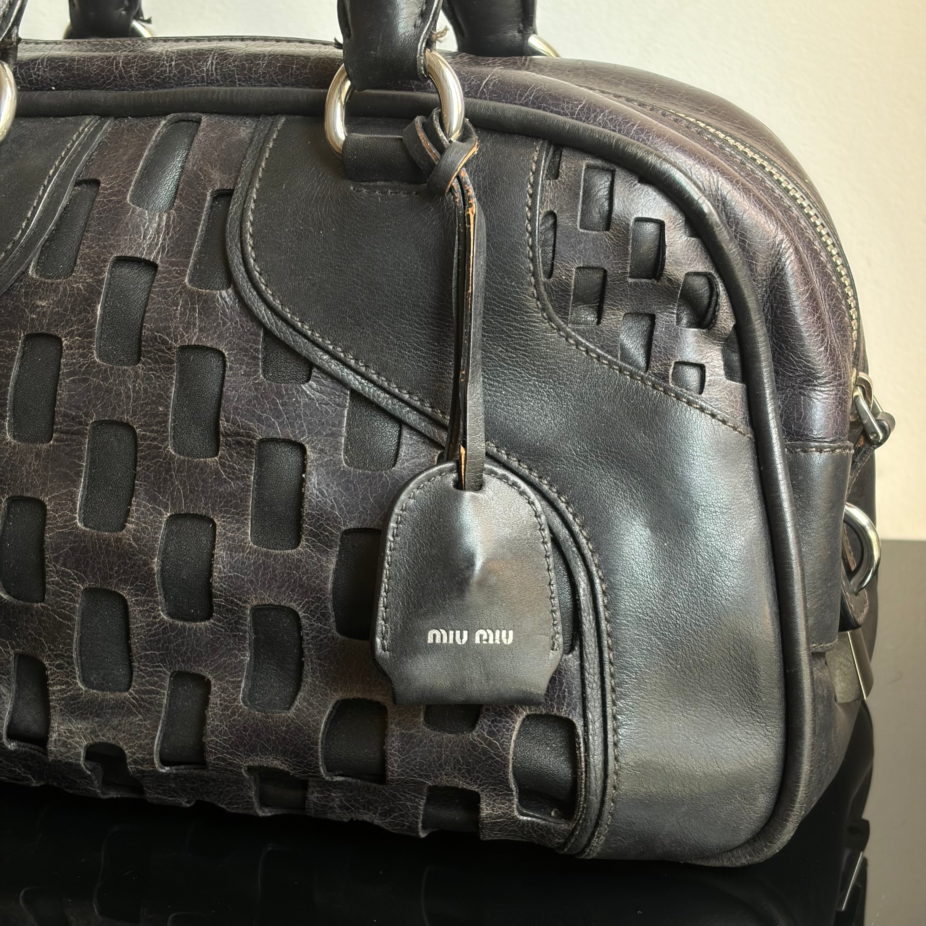 Miu Miu F/W 2008 Laser Cut Bowling Bag