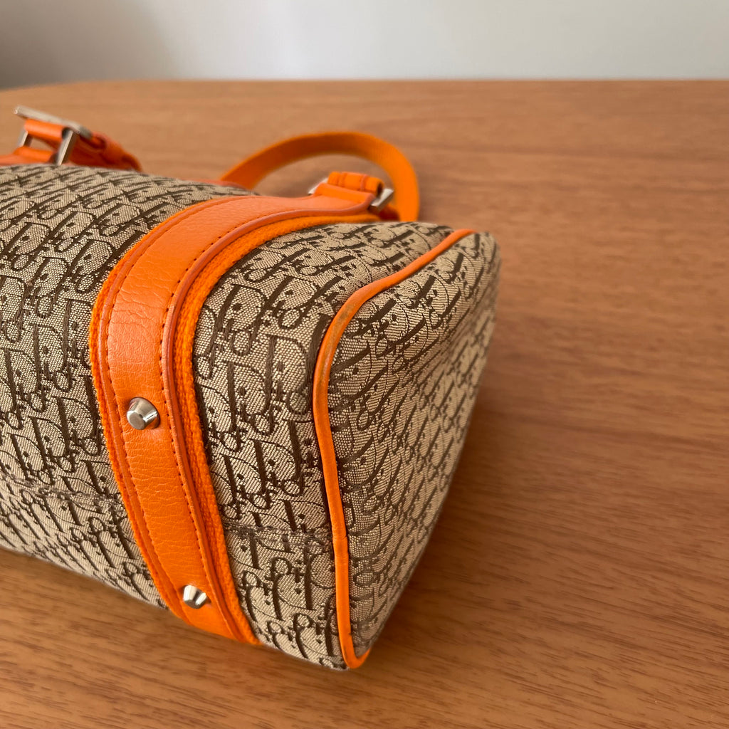 Christian Dior Small Boston Canvas  Diorissimo