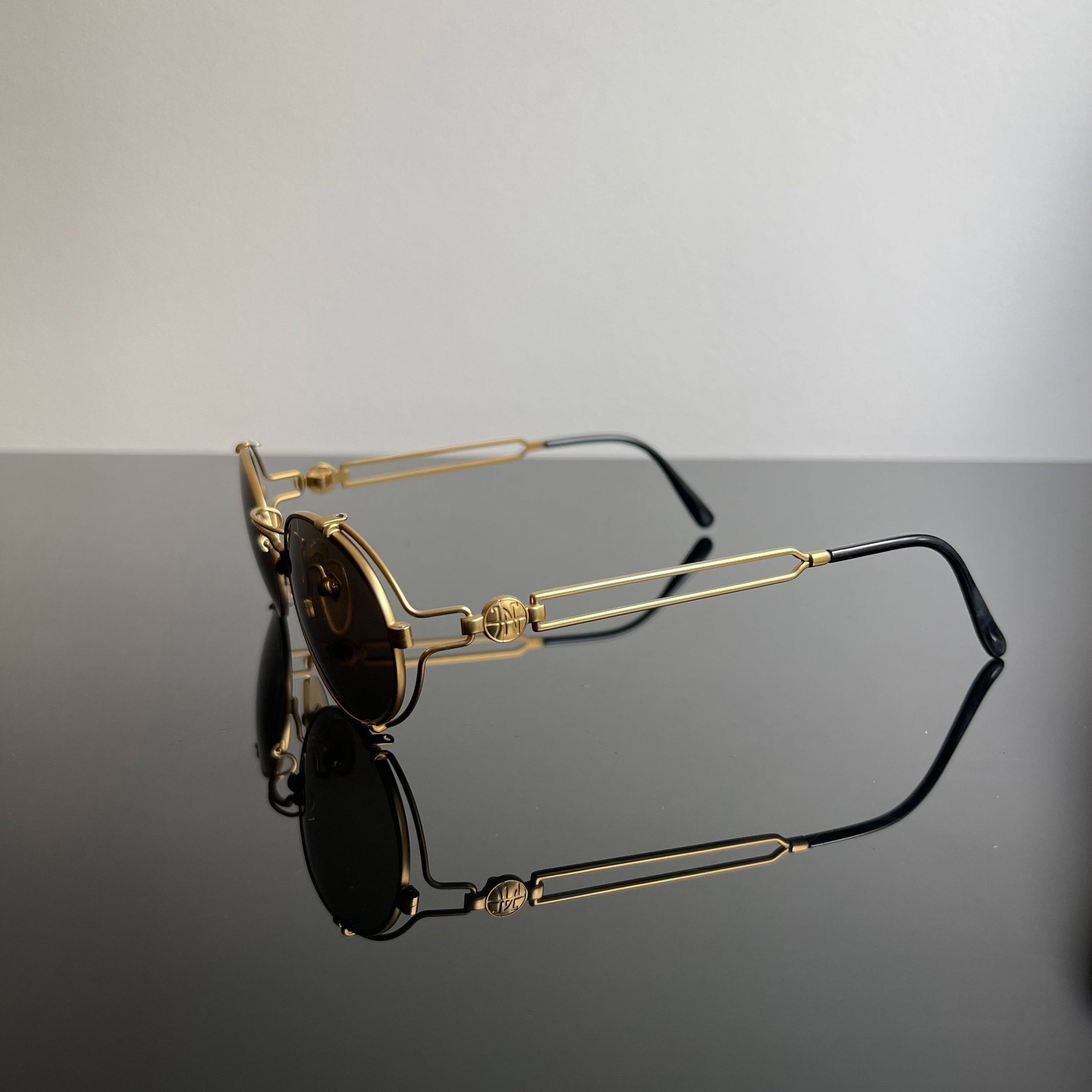 Jean Paul Gaultier 58-6105 Black Sunglasses