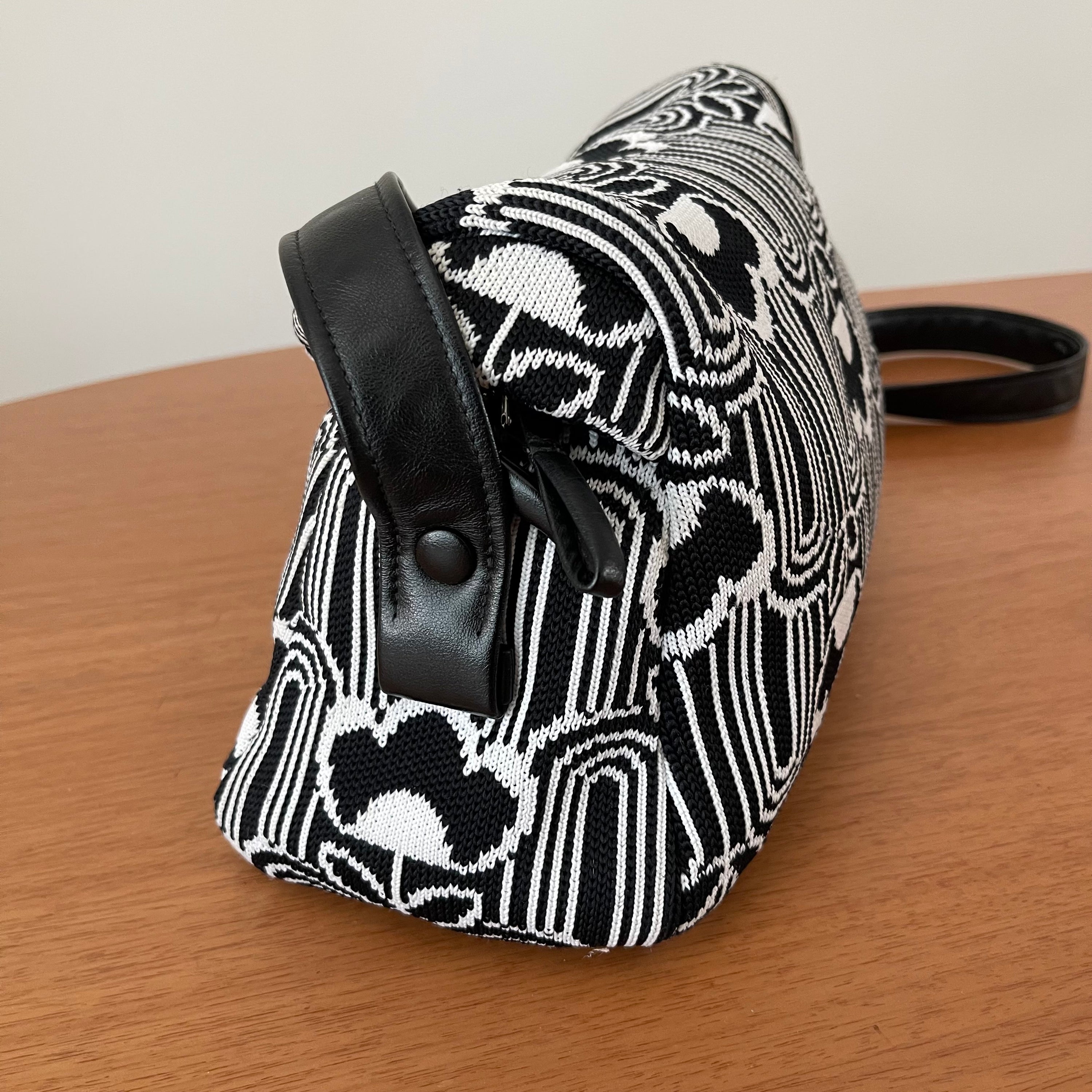 Prada Signaux Jacquard Knit and Leather Bag