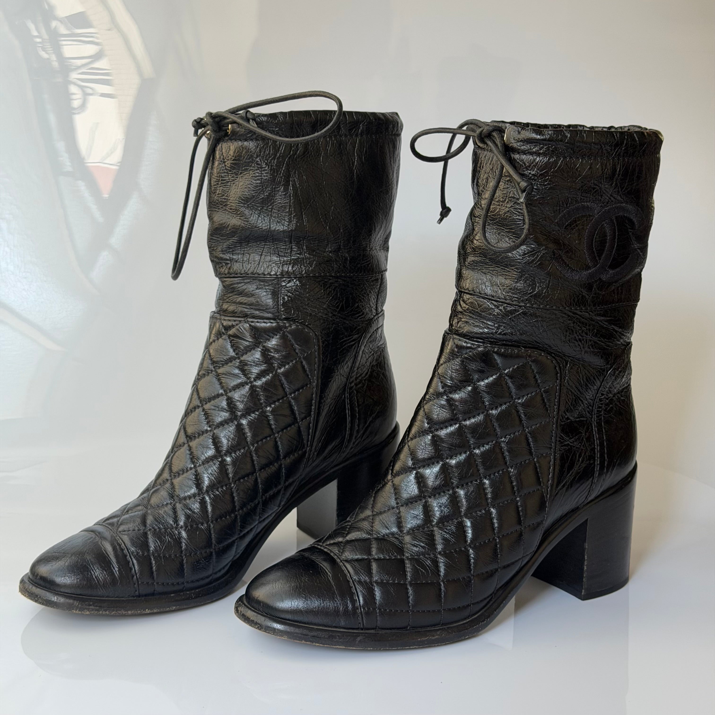 Chanel Biker Boots