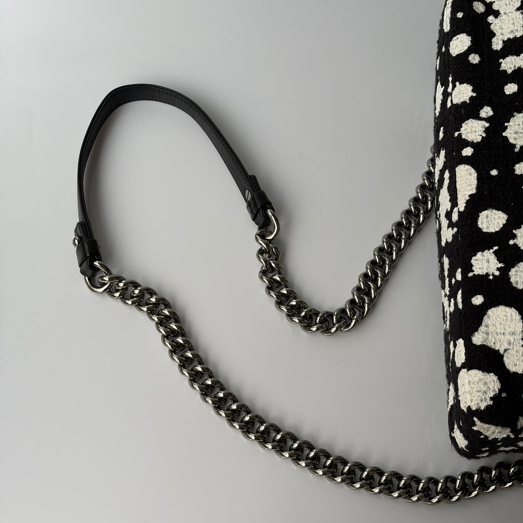 Chanel Paint Splatter Tweed Flap Bag