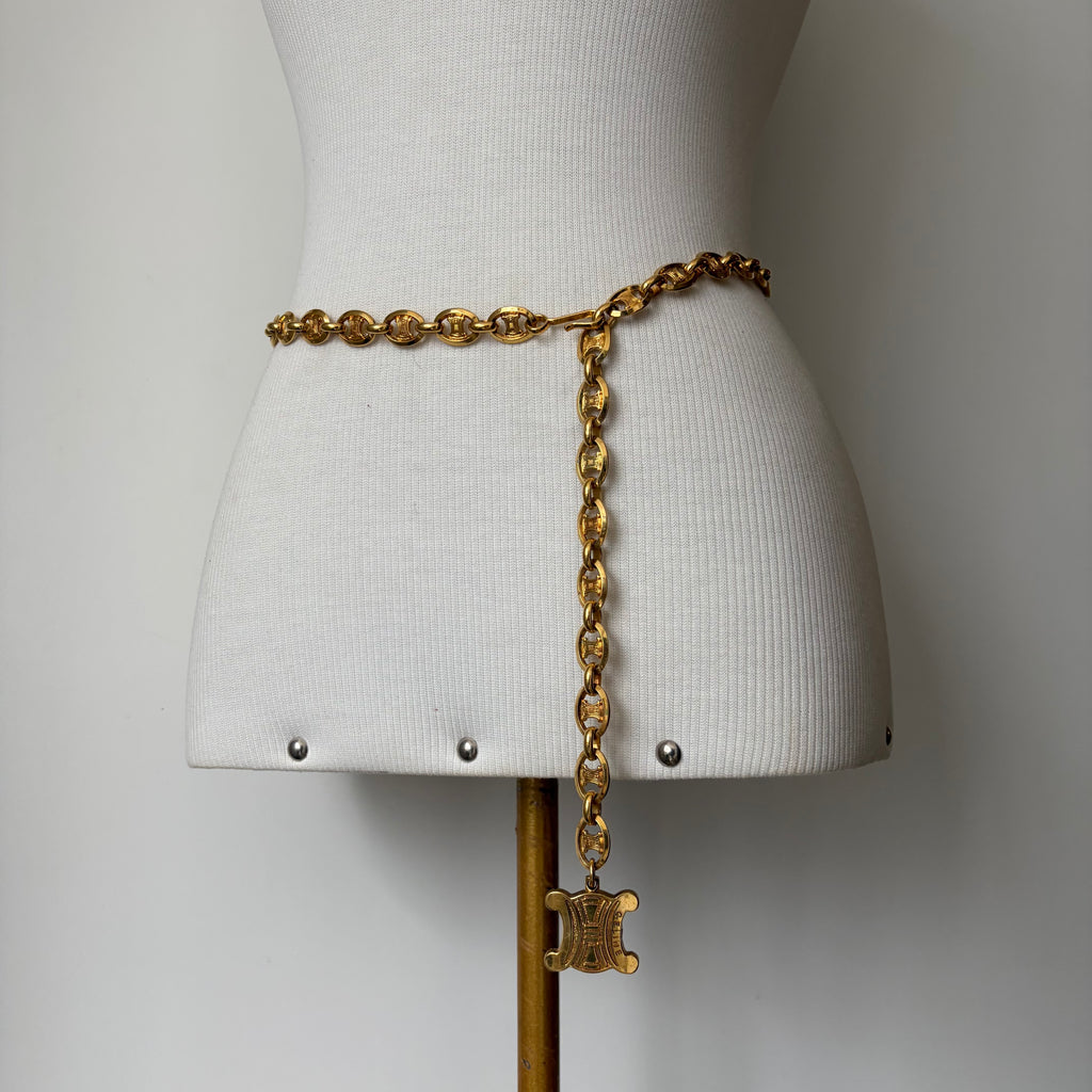 Celine 90s Chain Arch de Triomphe Belt