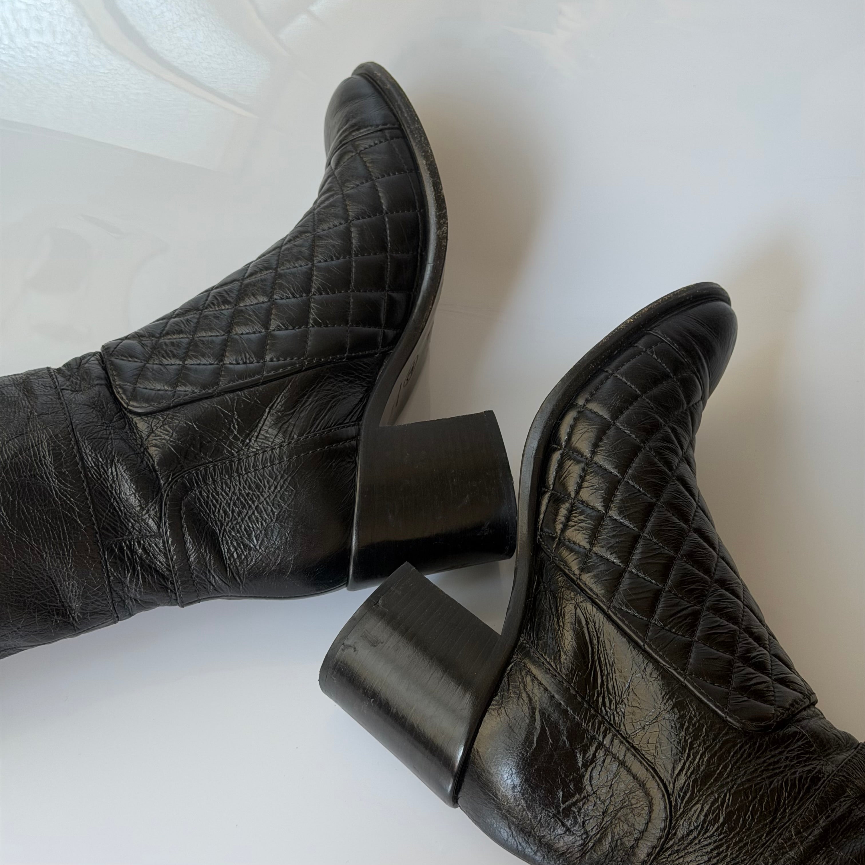 Chanel Biker Boots