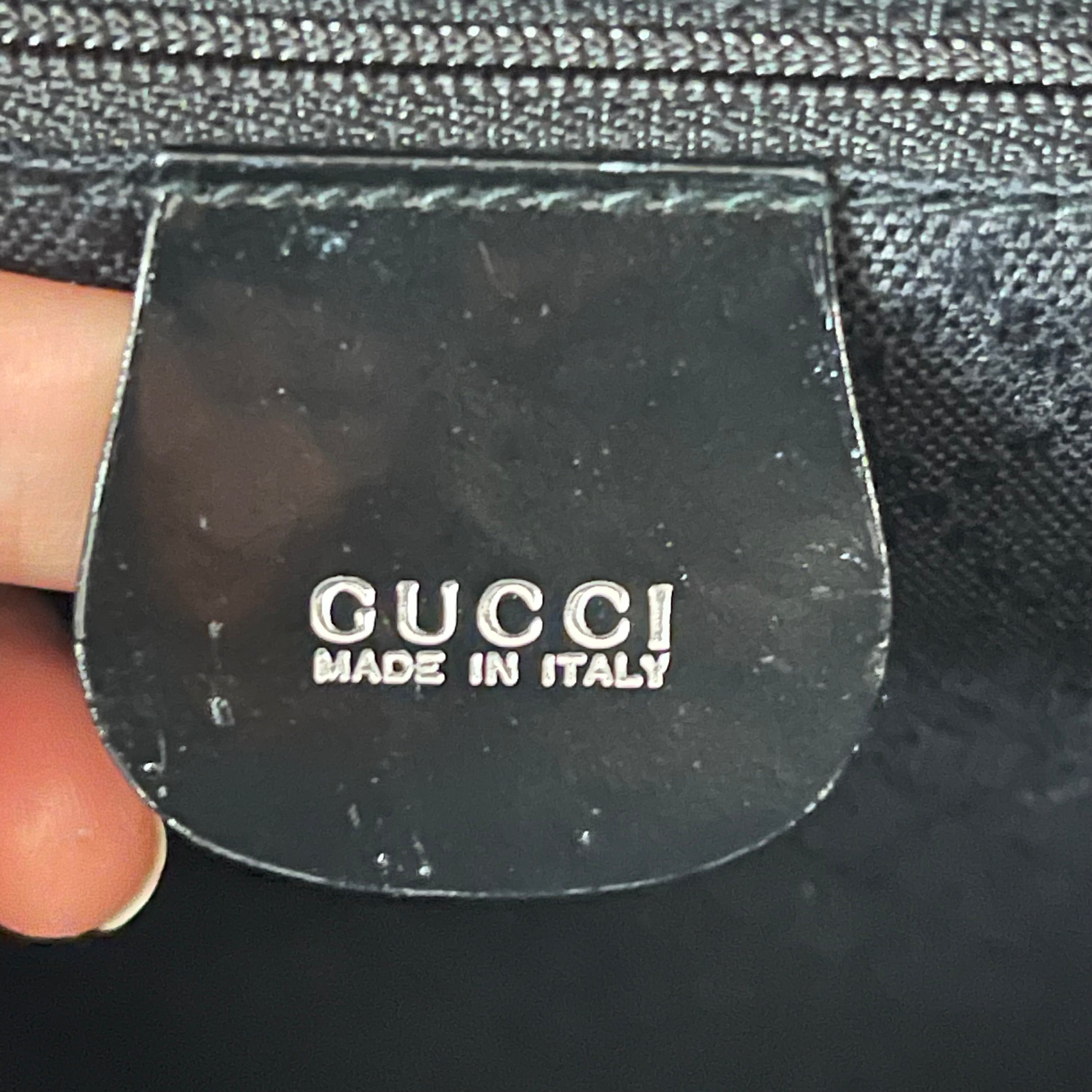 Gucci Bamboo Sling Patent Leather Backpack