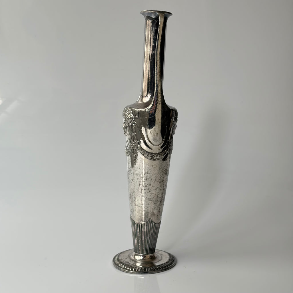 Art Nouveau Pewter Solifleur Vase