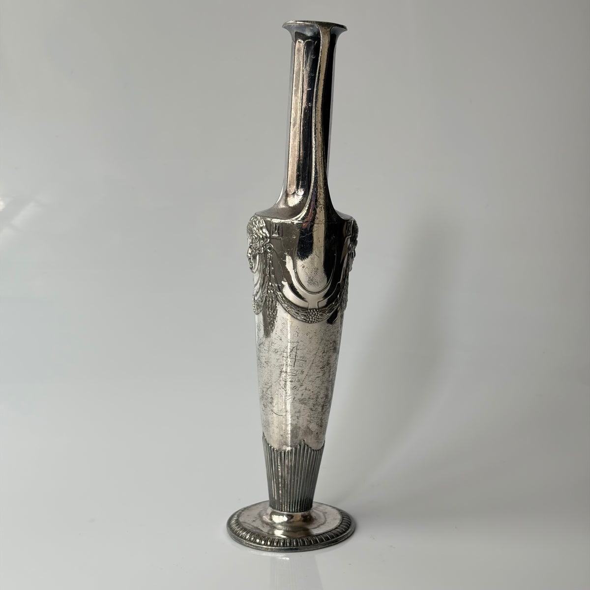 Art Nouveau Pewter Solifleur Vase