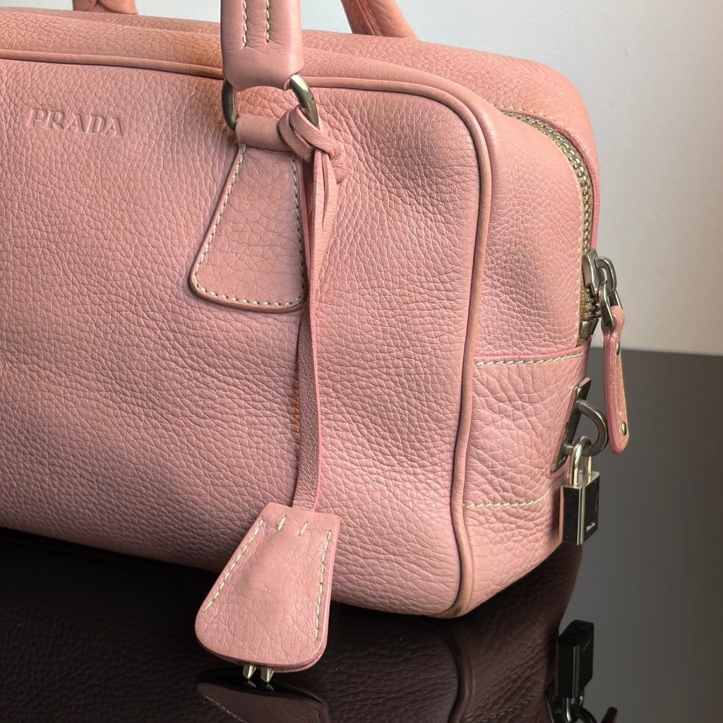 Prada 2000s Baby Pink Bauletto Bag