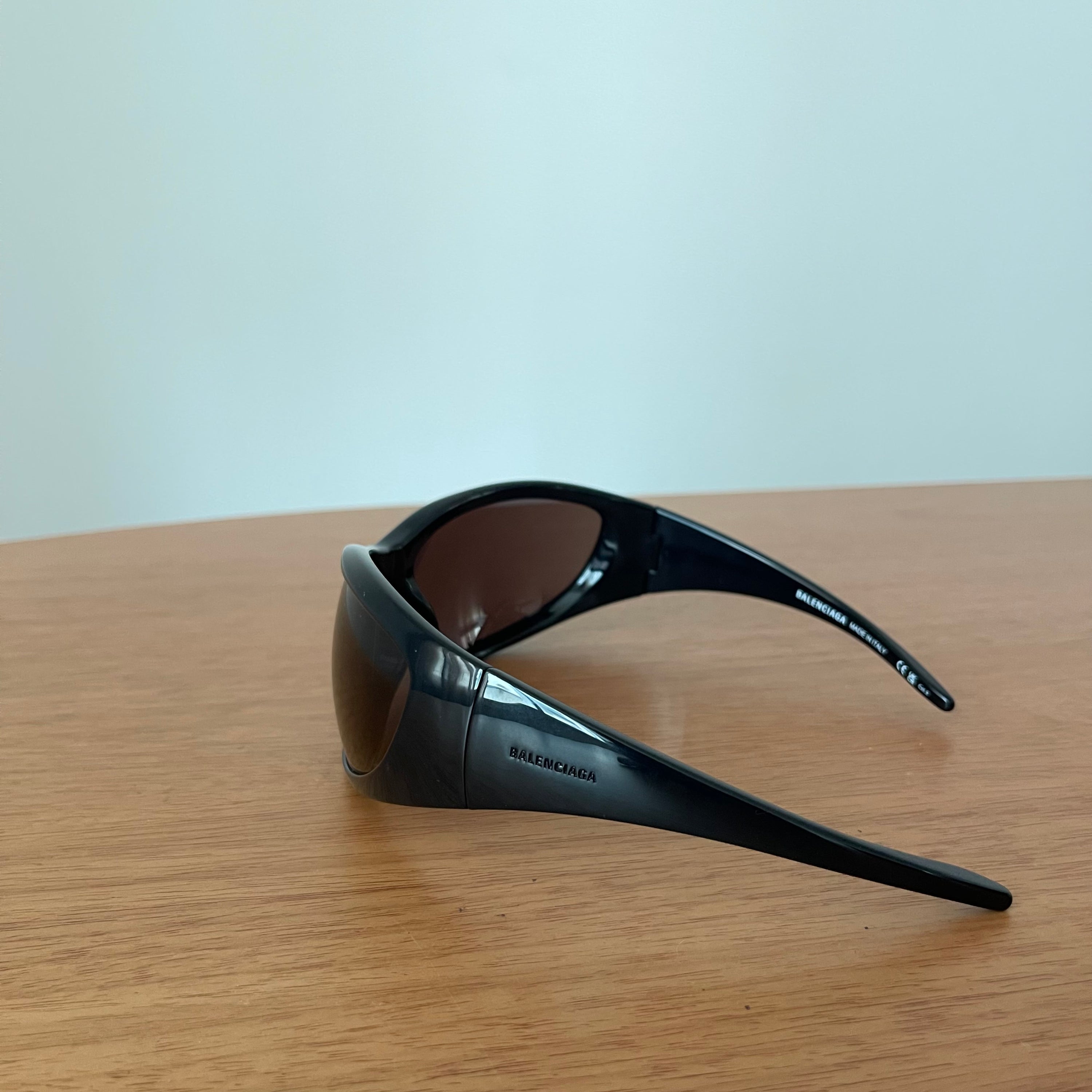 Balenciaga Black Skin Cat XXL Sunglasses
