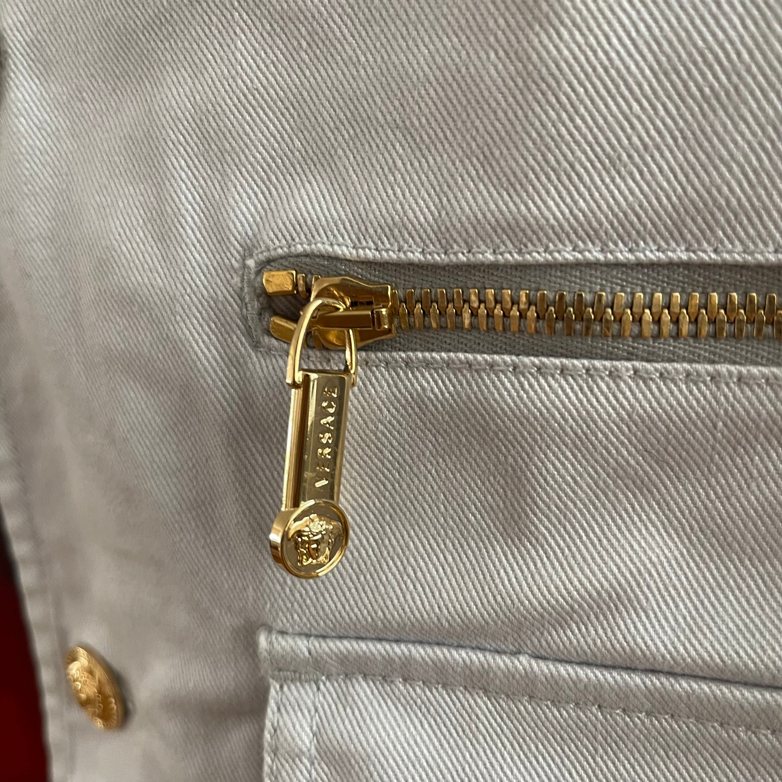 Versace Denim Medusa Blazer