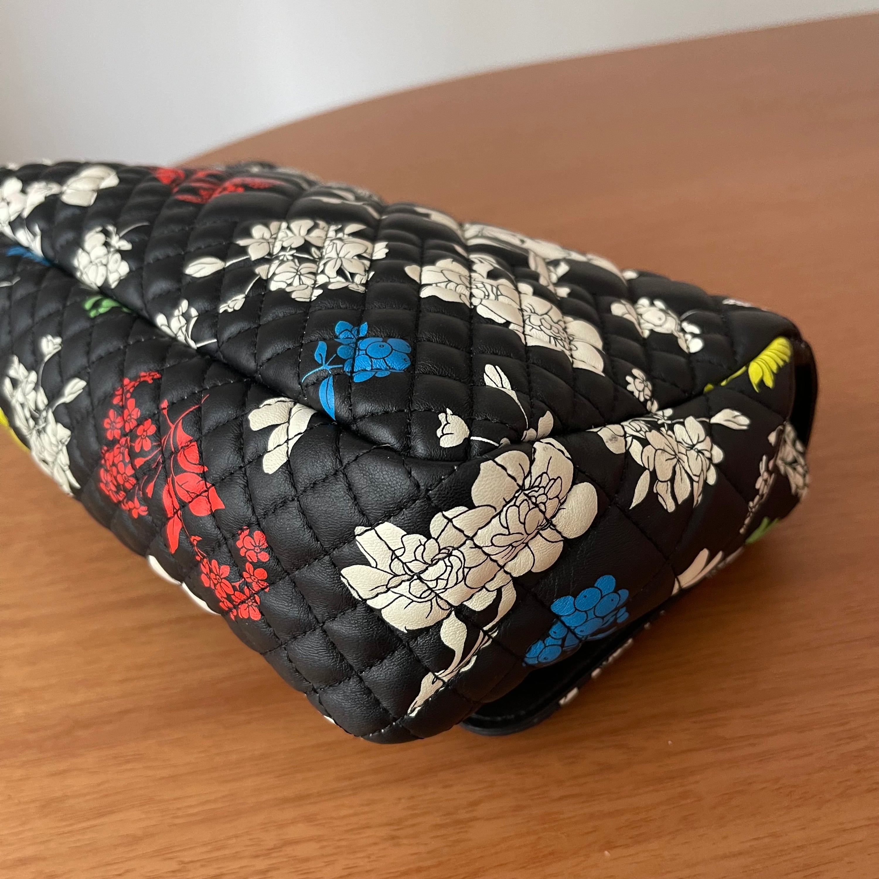 Versace S/S 2019 Napa Print Bouquet Quilted Icon Bag