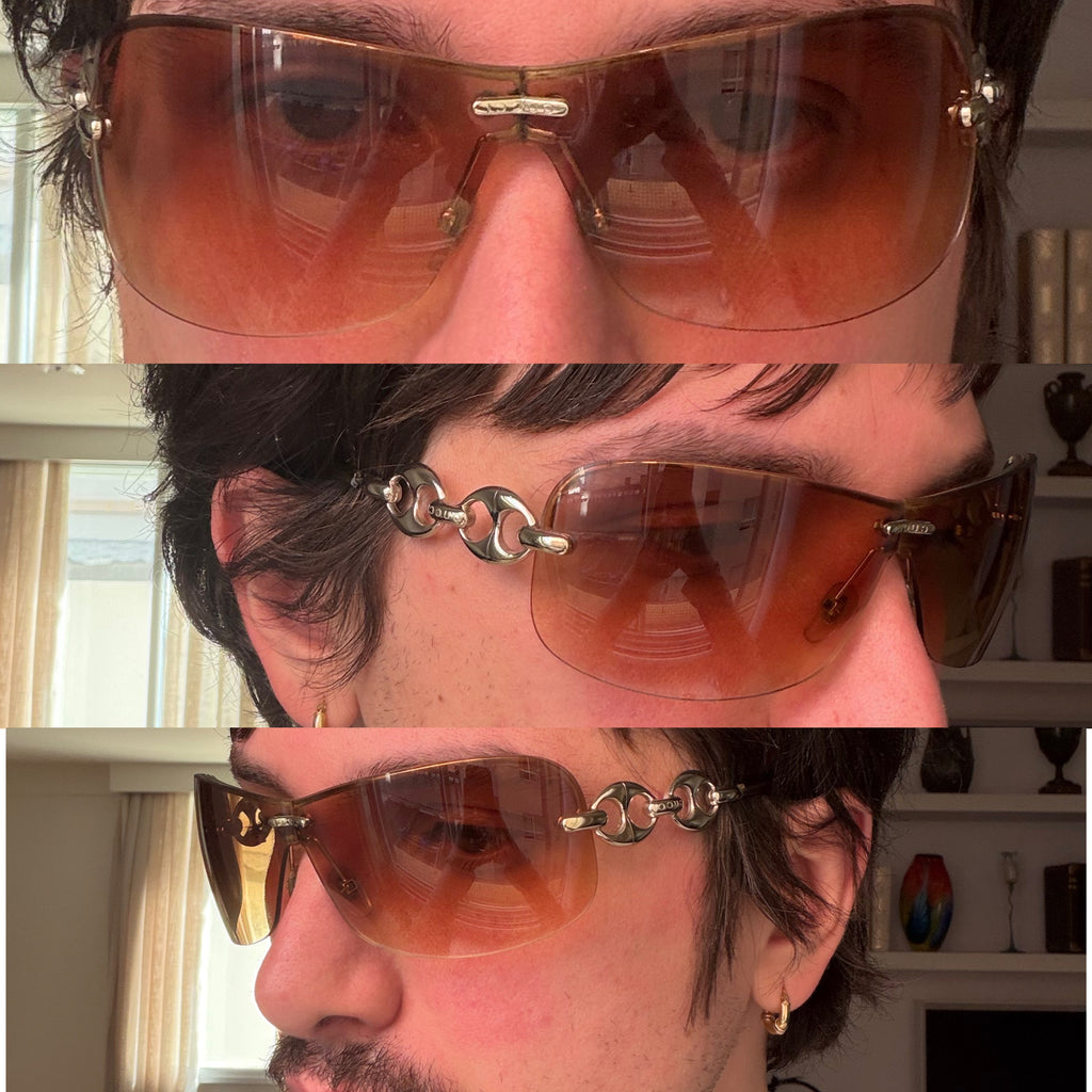 Gucci Chain Link Orange Sunglasses