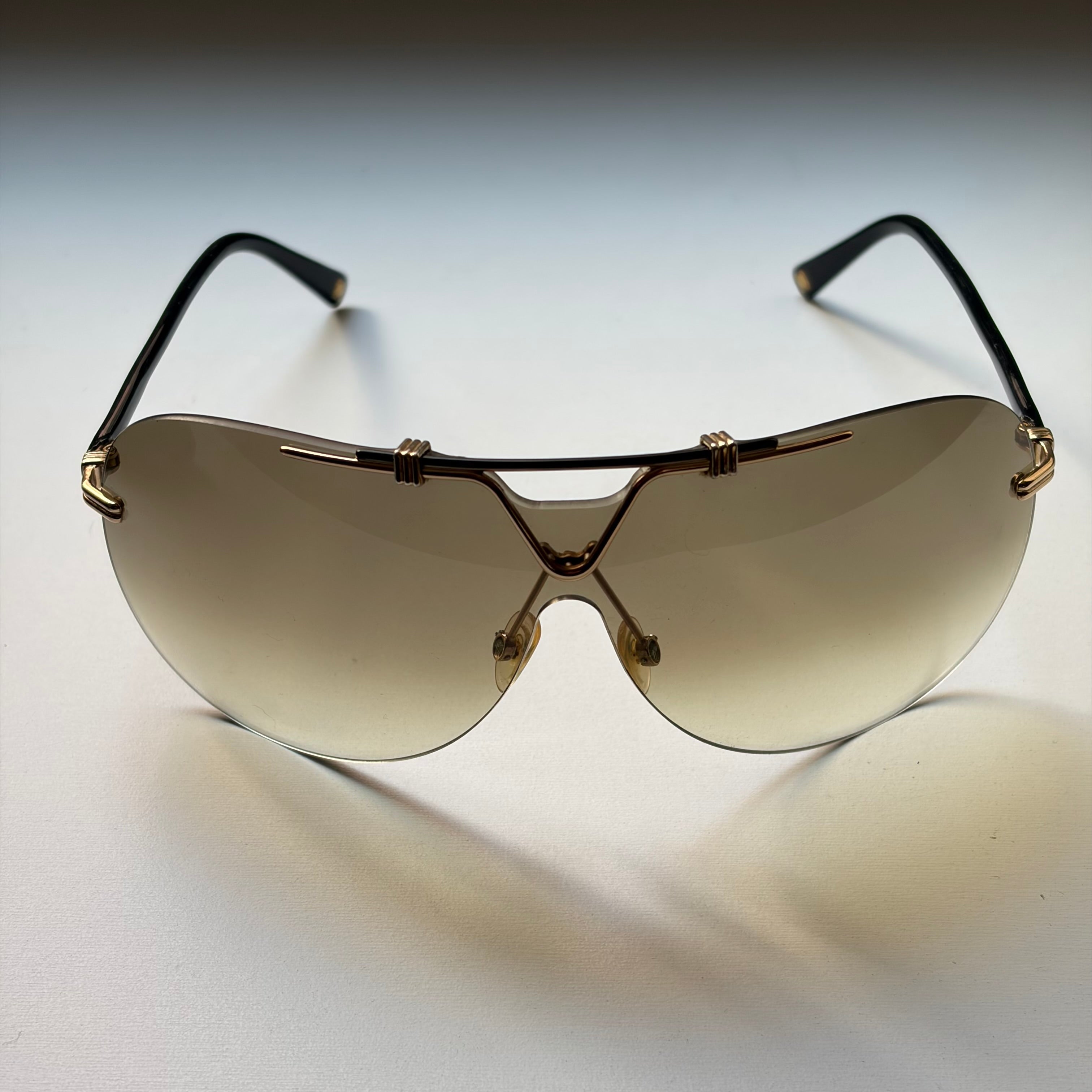 Christian Dior 90s Aviador Mask Sunglasses