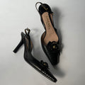 Chanel Slingback Camellia Heels
