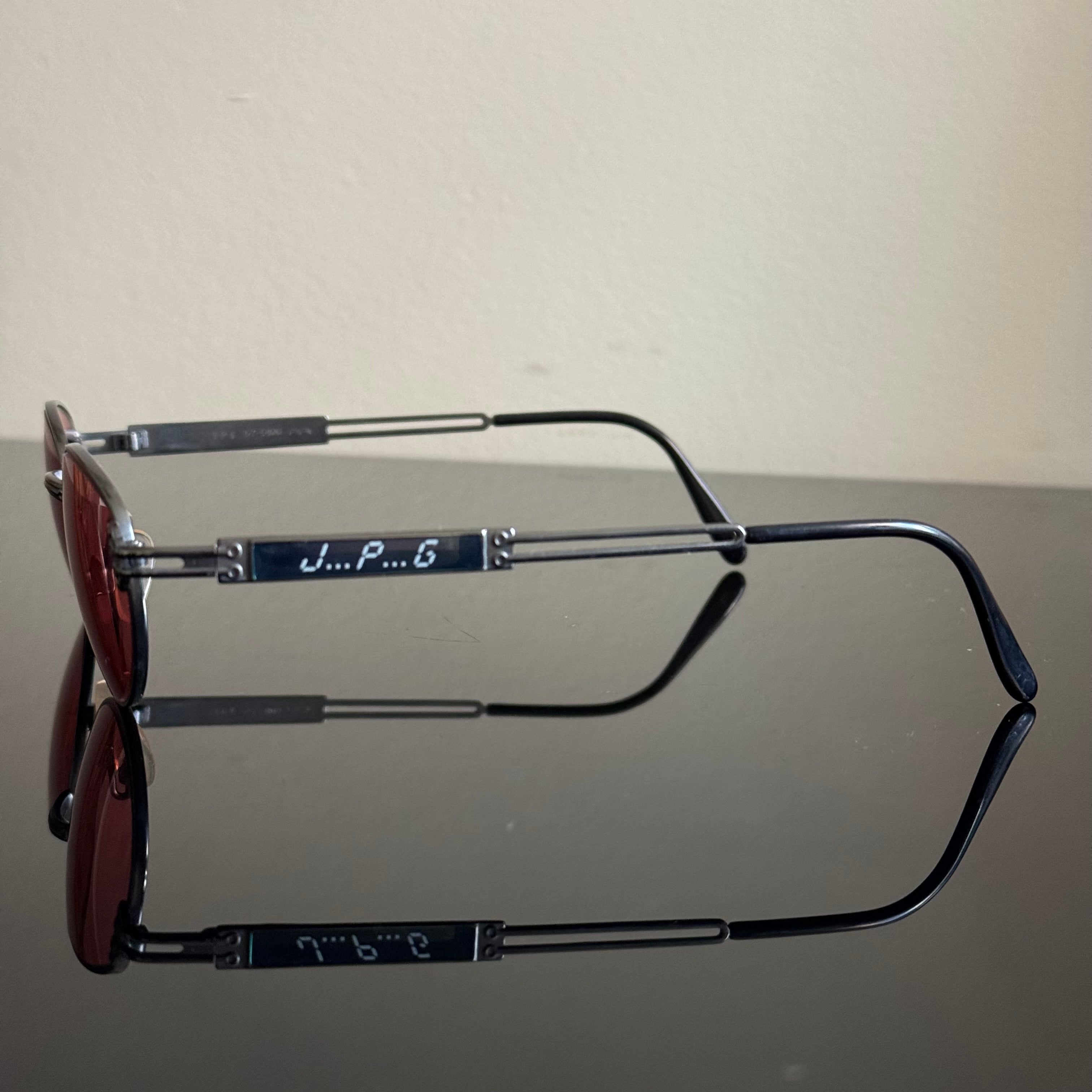 Jean Paul Gaultier 90s Red Sunglasses