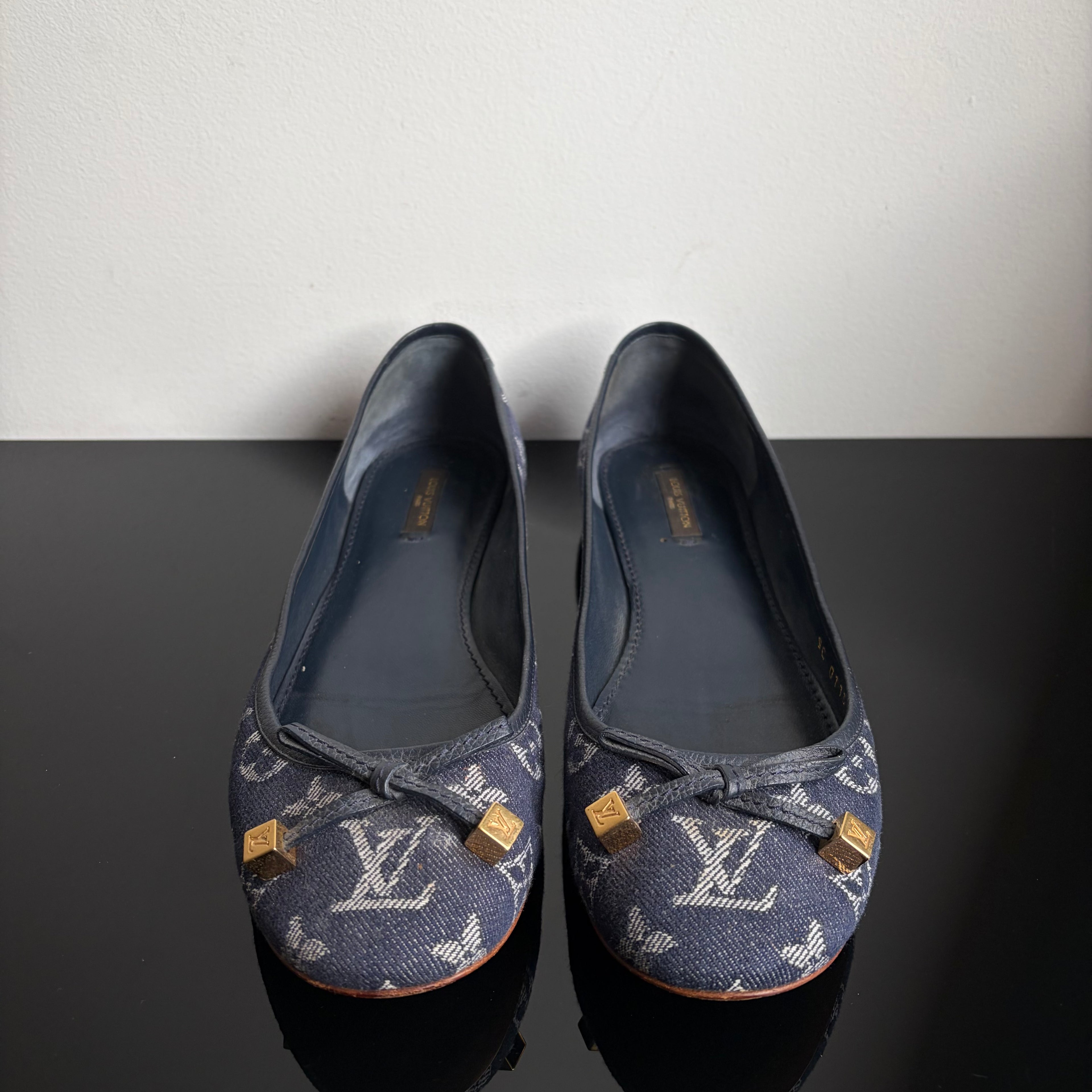 Louis Vuitton Denim Monogram Flats