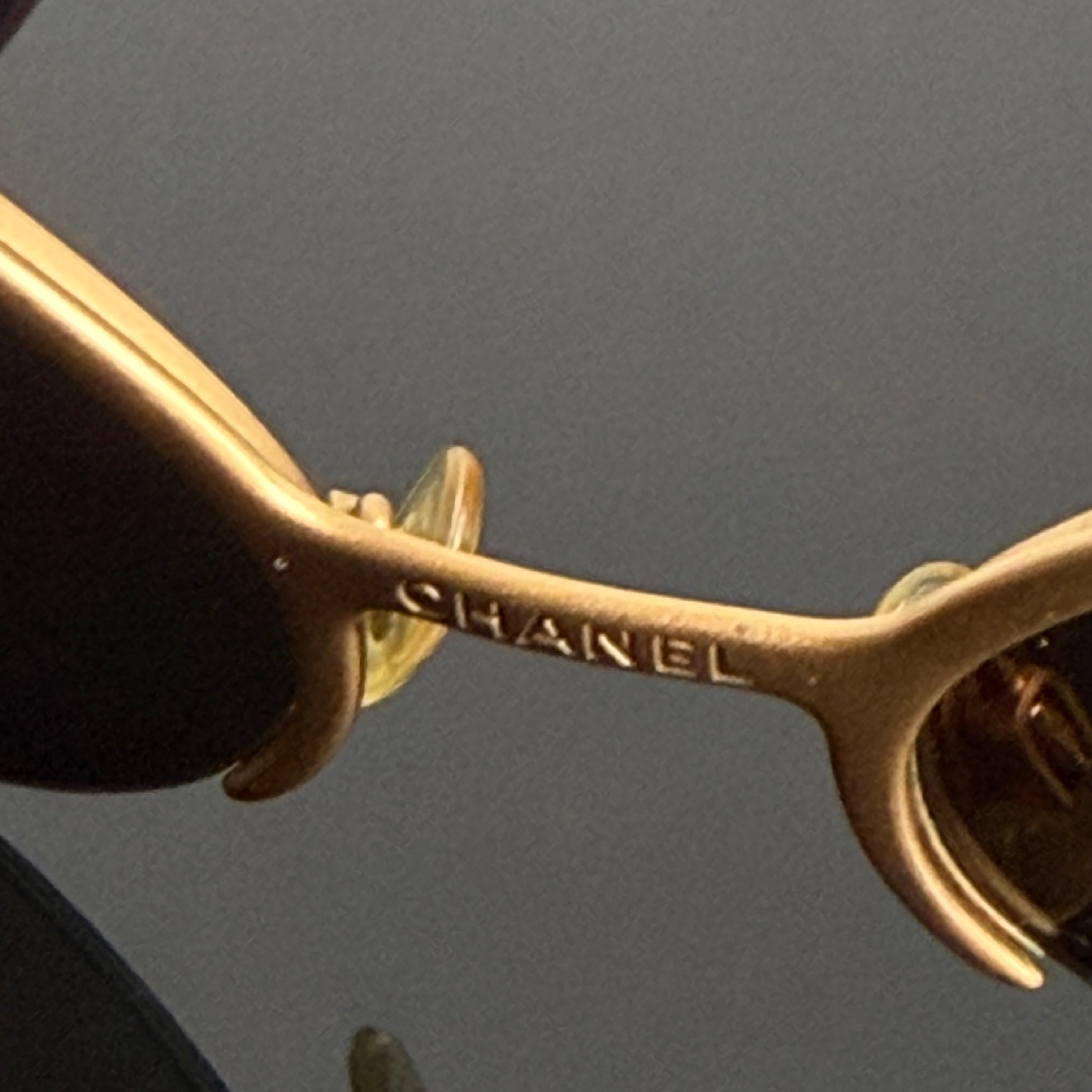 Chanel S/S 2000 4001 Golden Sunglasses
