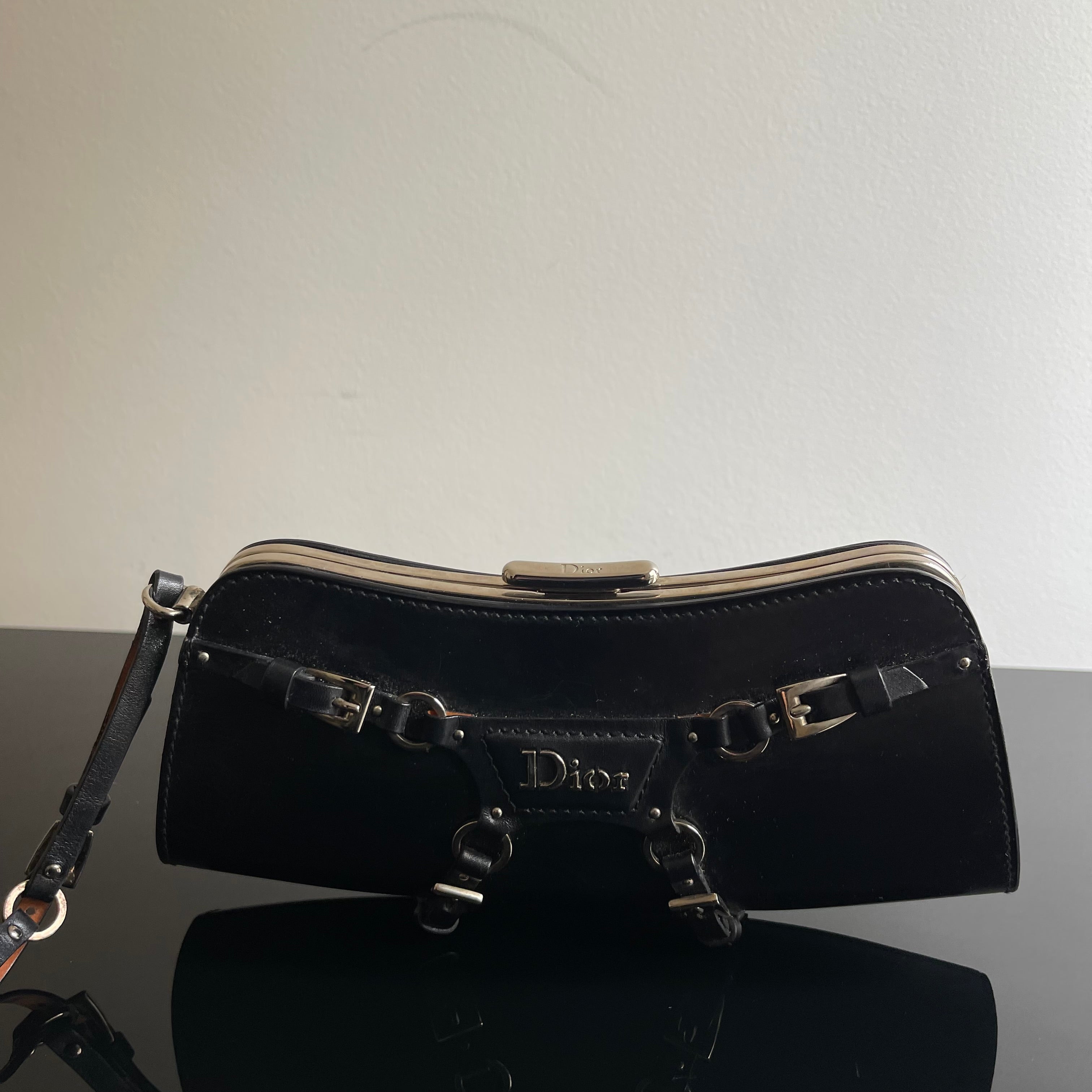 Christian Dior Vintage John Galliano Hardcore Harness Wristlet Clutch Bag