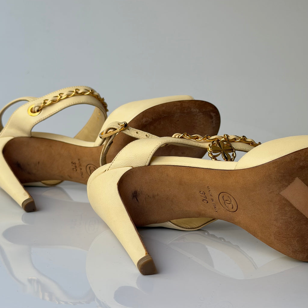 Chanel Charms Logo Sandals