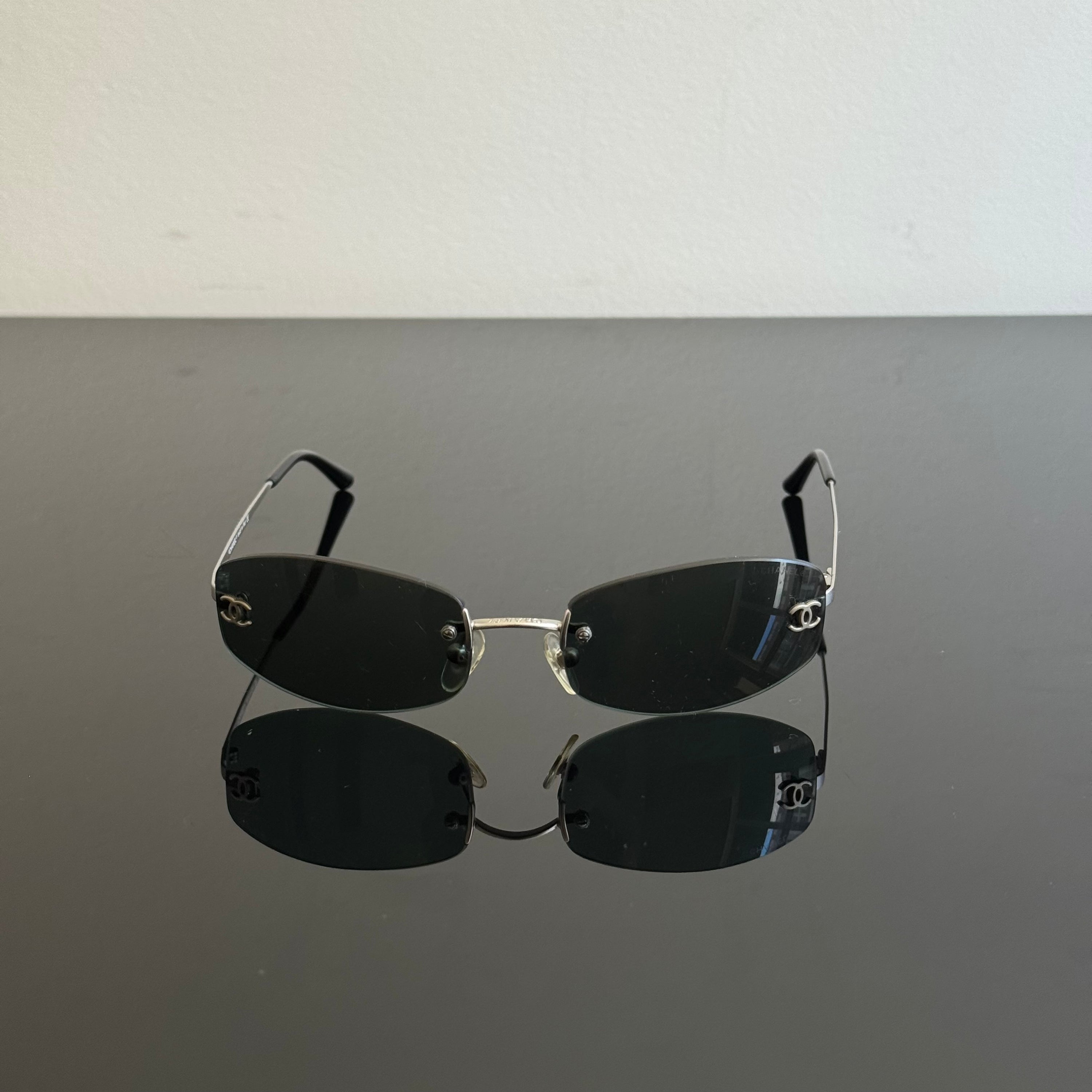 Chanel 90s Black Sunglasses