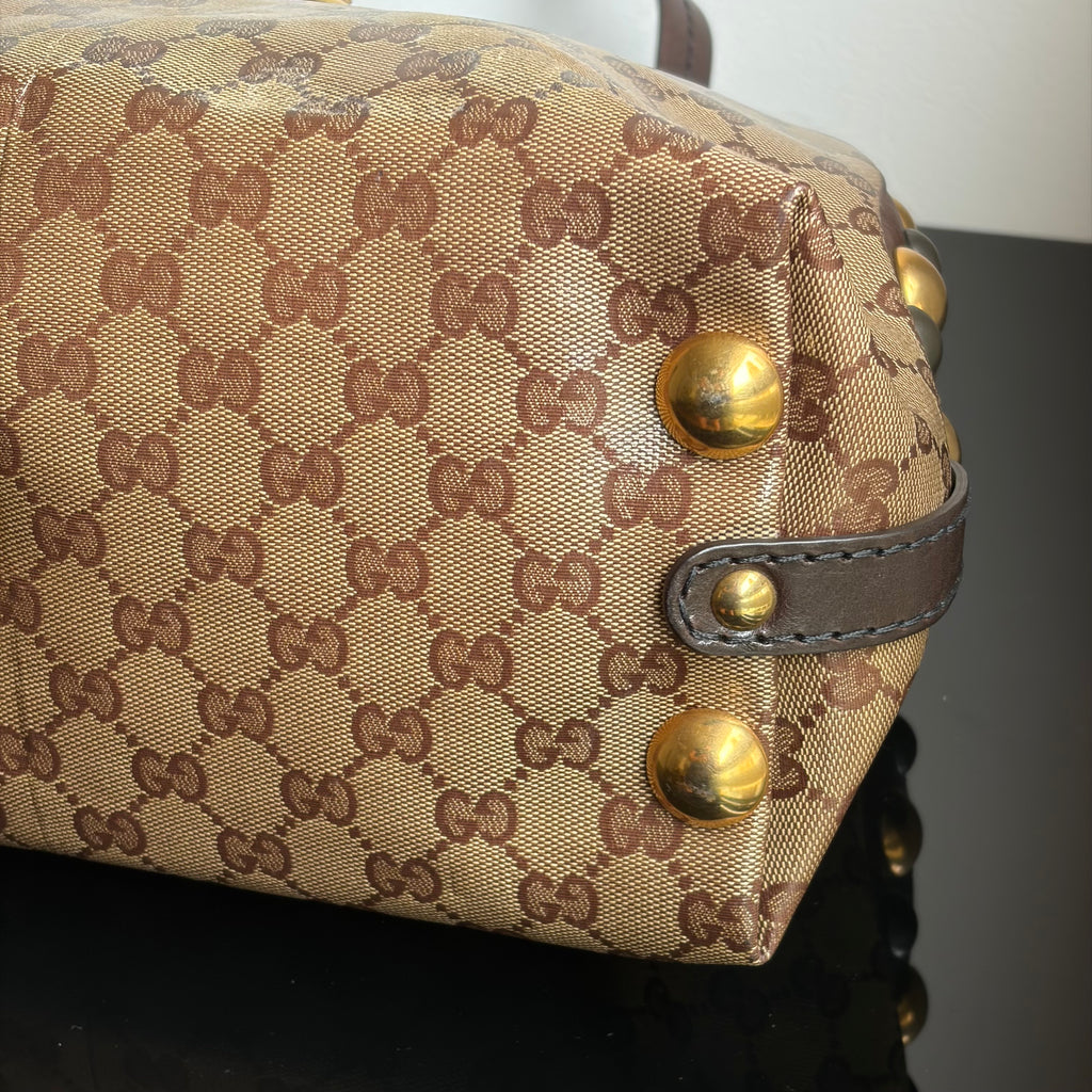 Gucci Babouska Crystal Canvas Bag