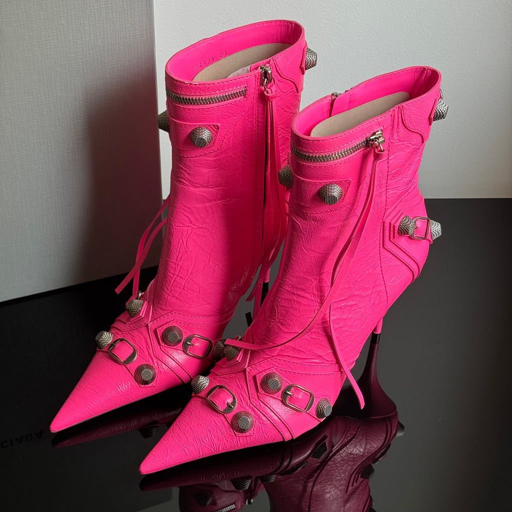 Balenciaga Cagole Pink Boots