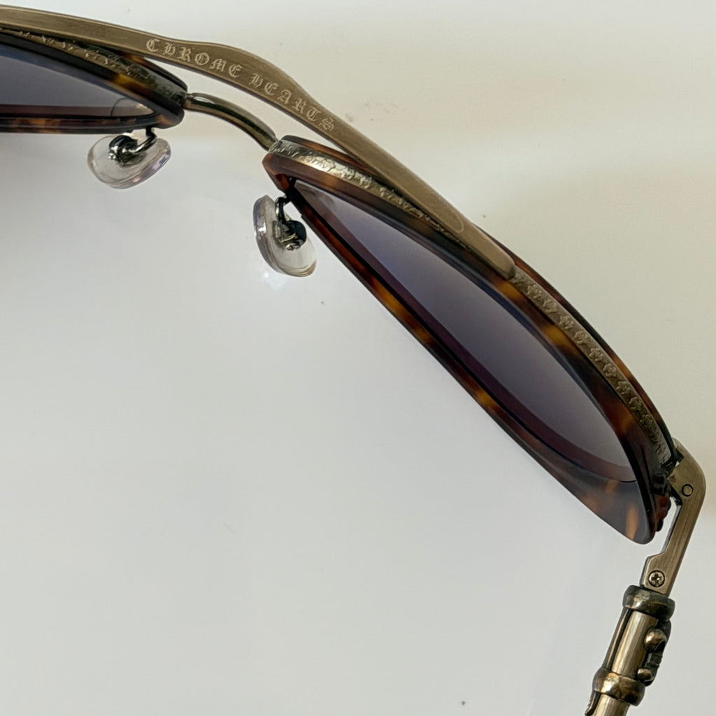 Chrome Hearts Jackwacker II Tortoise Sunglasses