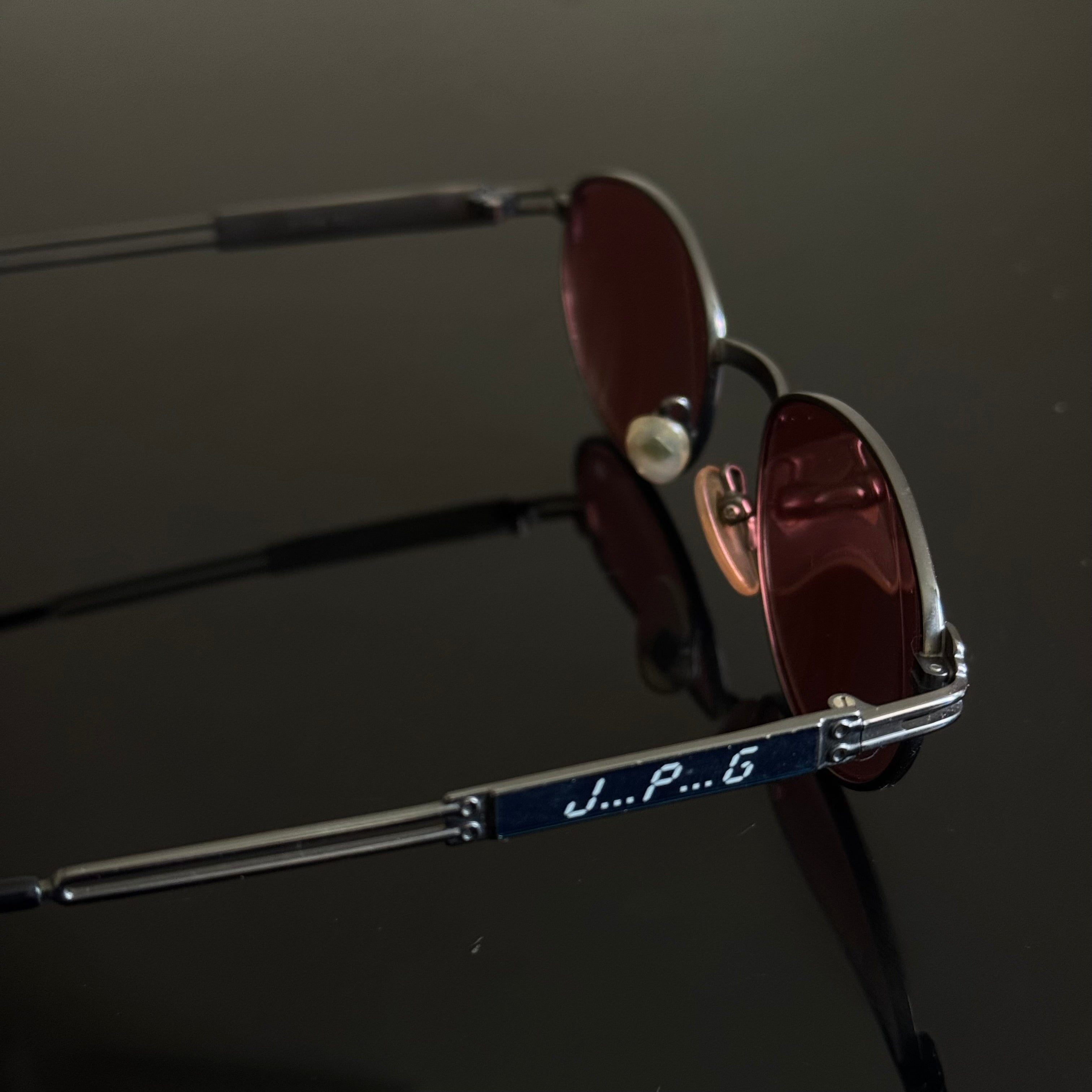 Jean Paul Gaultier 90s Red Sunglasses