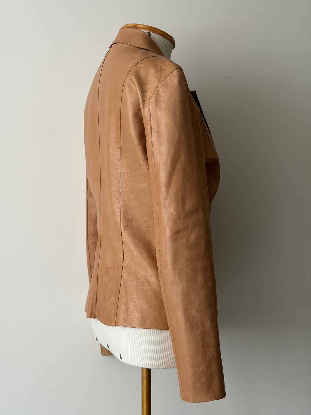 Gucci by Tom Ford Tan Leather Blazer