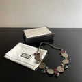 Gucci Crystal & Coin Statement Necklace