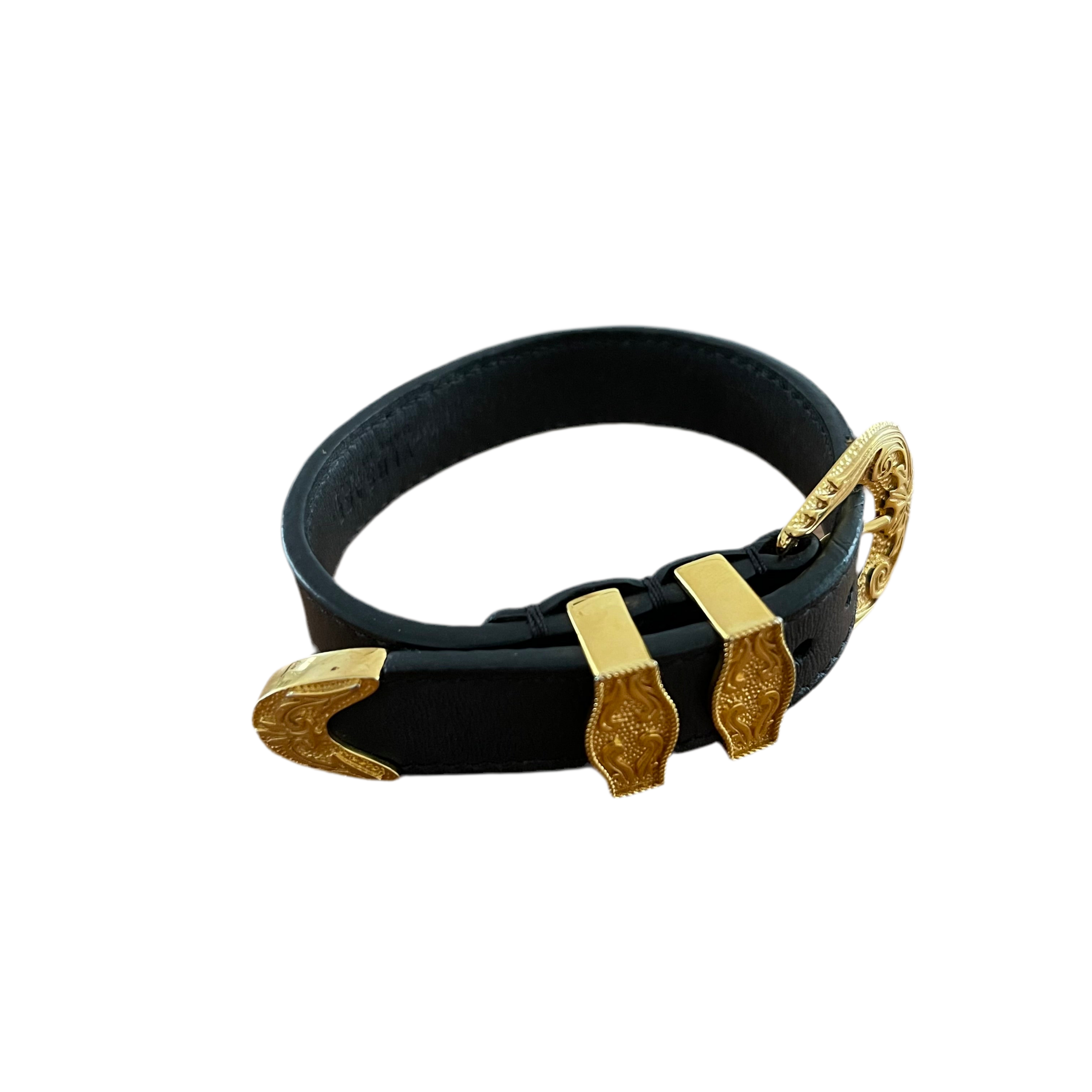 Versace Leather Bracelet