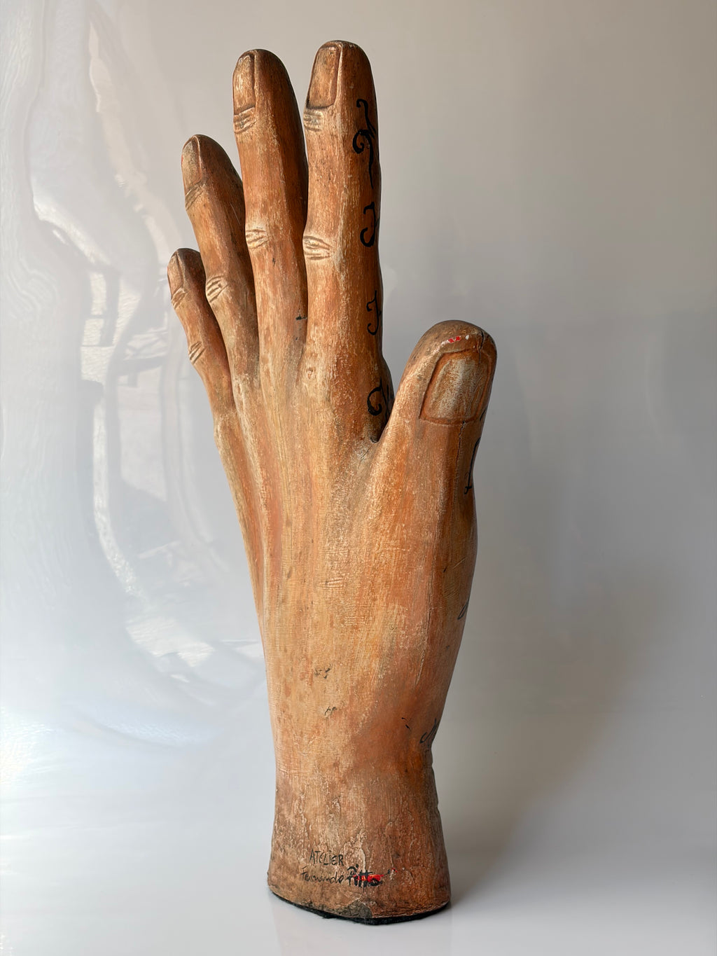 Palmistry Hand Wood Sculpture