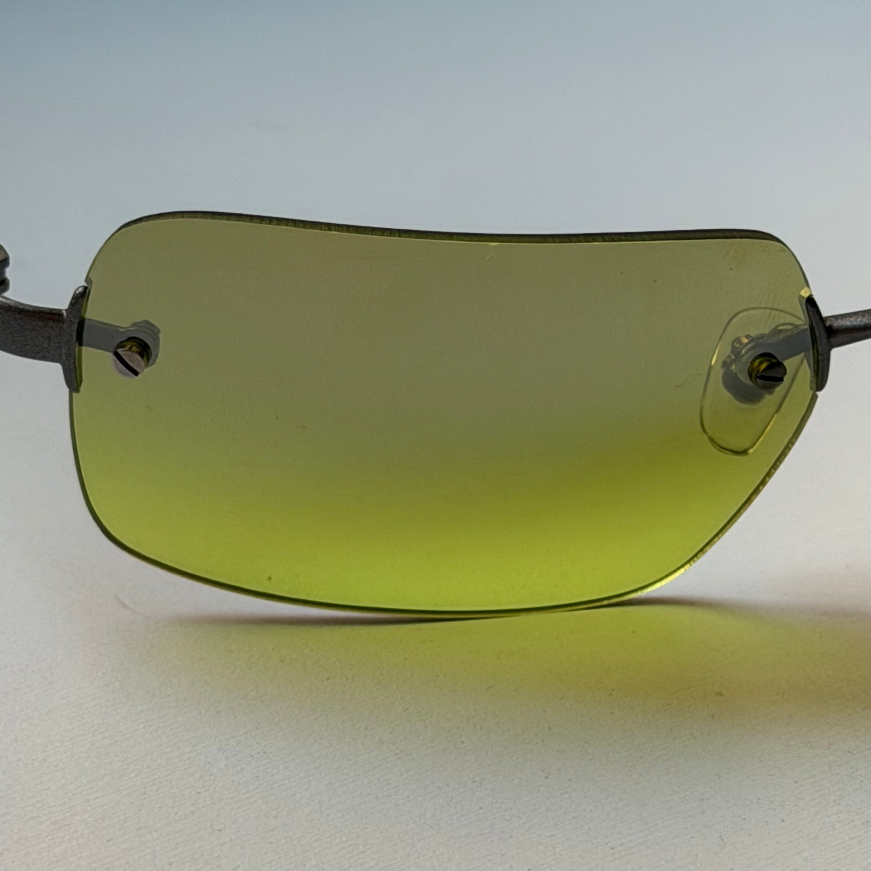Armani Vintage Neon Green Sunglasses