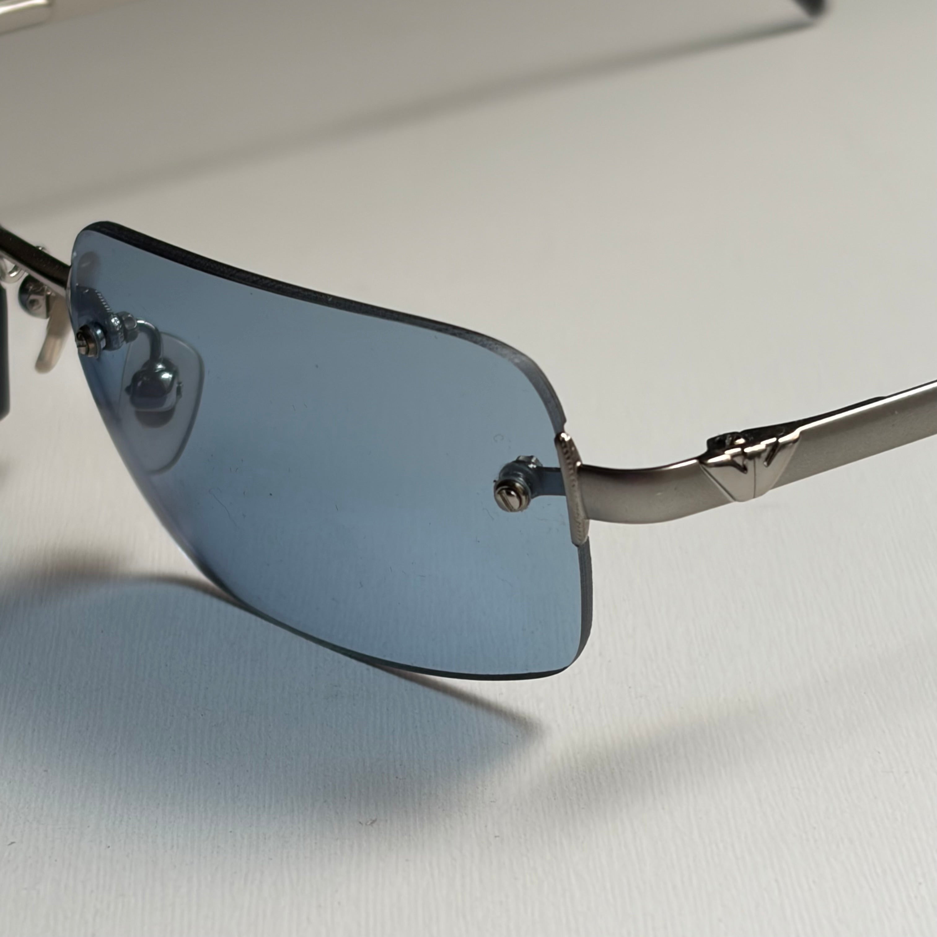 Vintage Armani Blue Squared Sunglasses