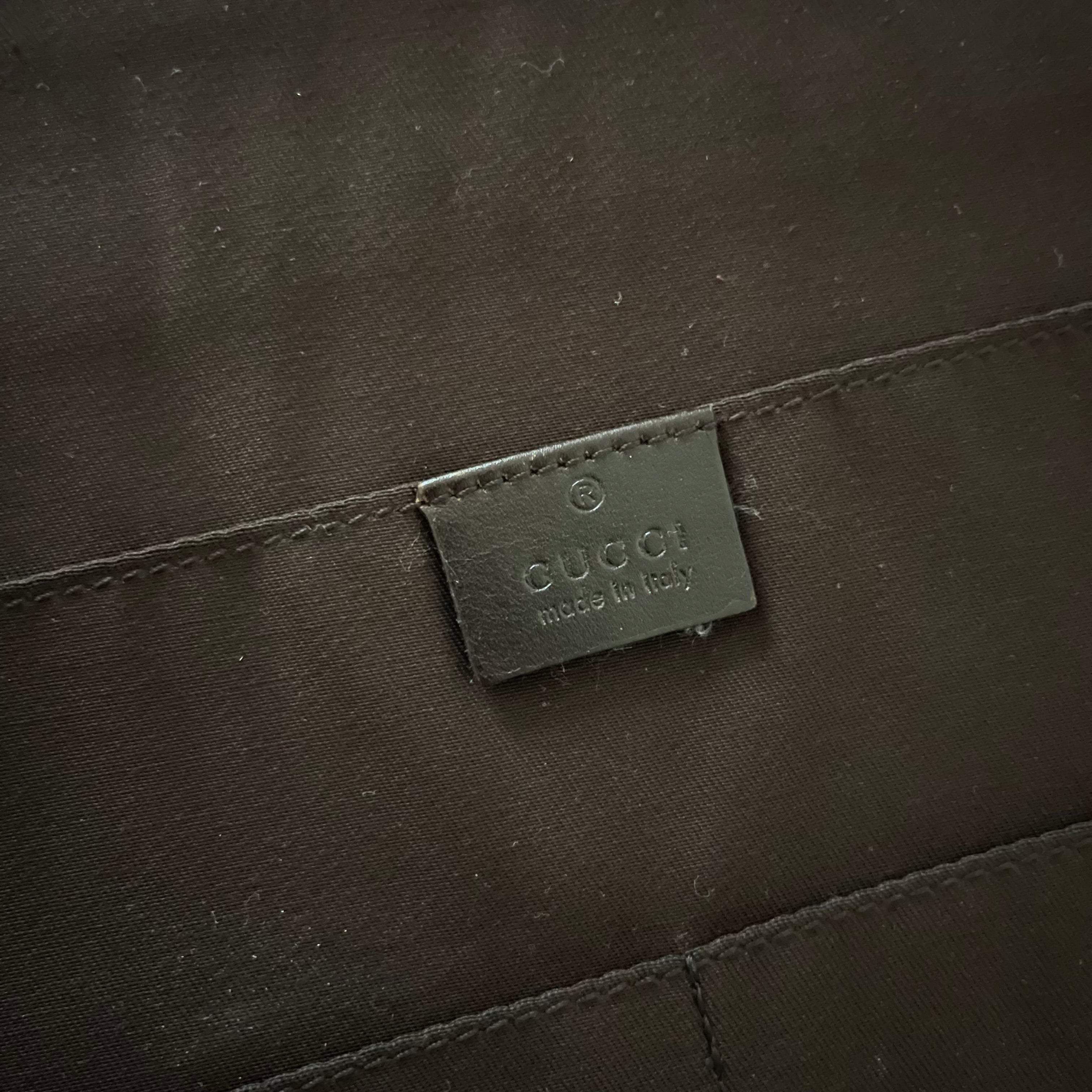 Gucci Brown/Beige GG Supreme Canvas Portfolio Case