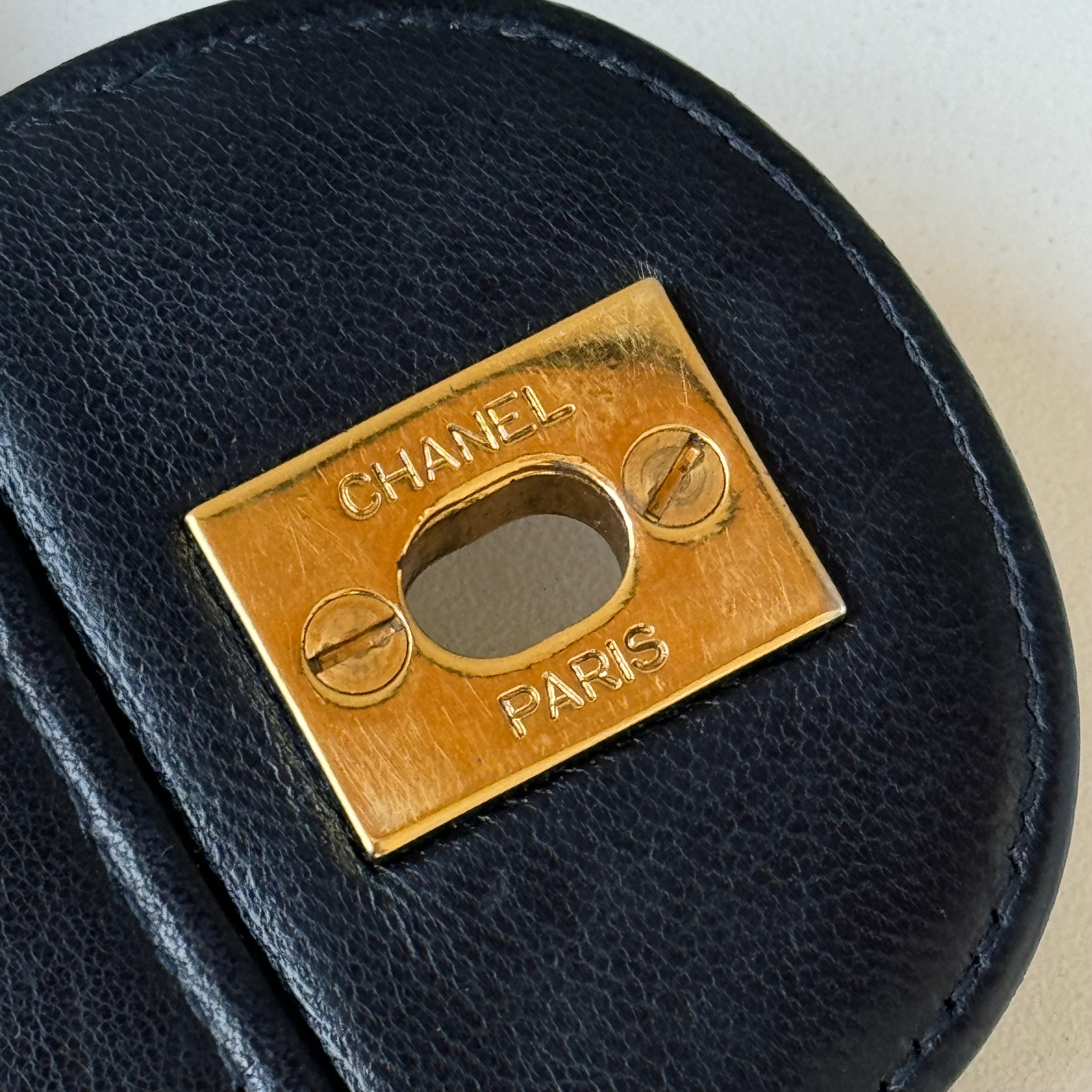 Chanel 90s Flap Navy Crossbody