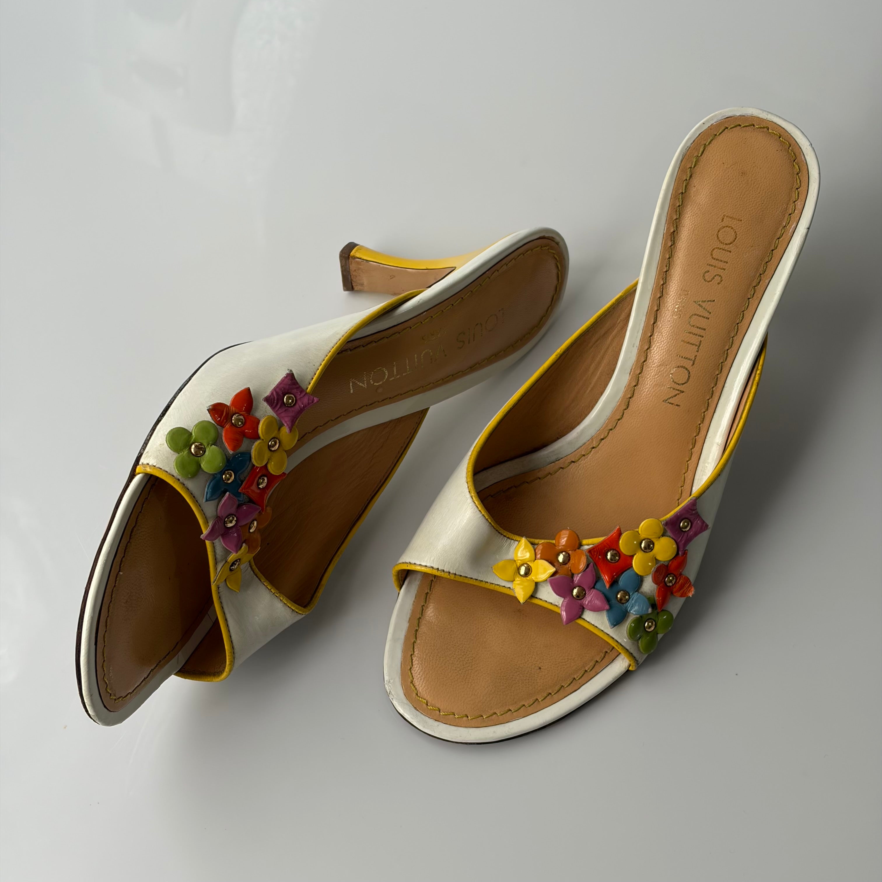Louis Vuitton Multicolor Floral Heels