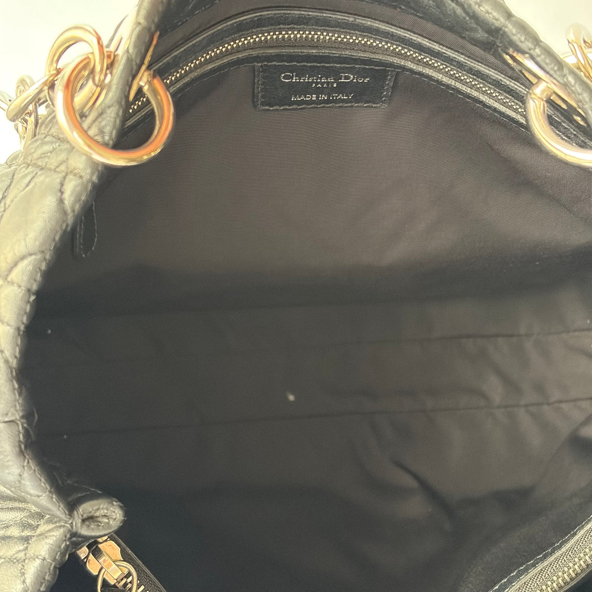 Christian Dior Soft Shopping Tote Cannage