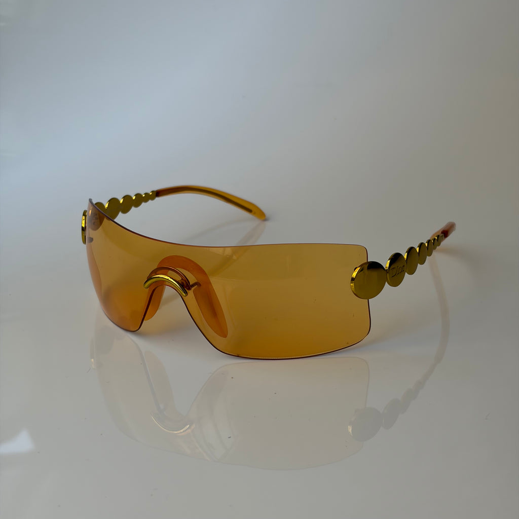Christian Dior by John Galliano Millenium Yellow Sunglasses