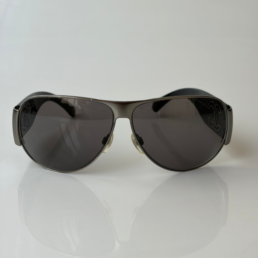 Chanel Logo Aviator Sunglasses